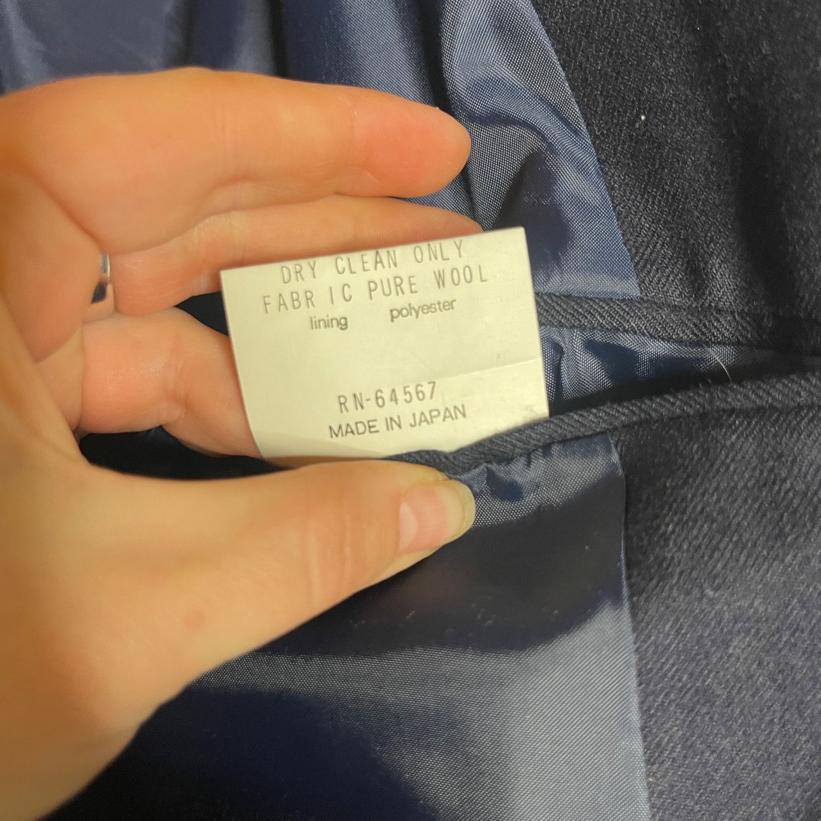 J. Press J. Press Navy Blur 100% Wool Gold Button Closure Blazer 44L Size 44L - 11 Thumbnail