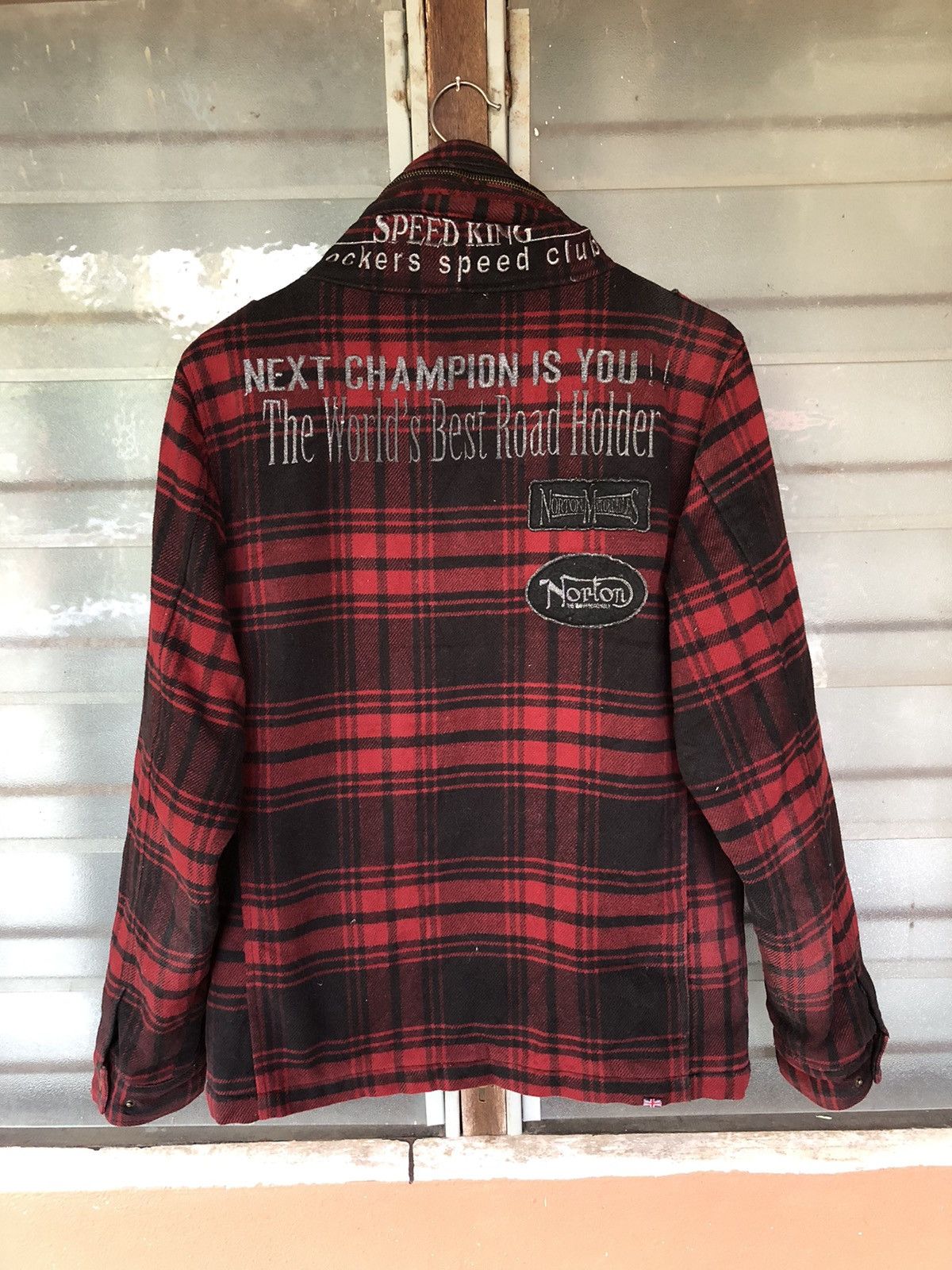 Norton Vintage Norton Hoodie Red Jacket Japanese Punk Size US M / EU 48-50 / 2 - 8 Thumbnail