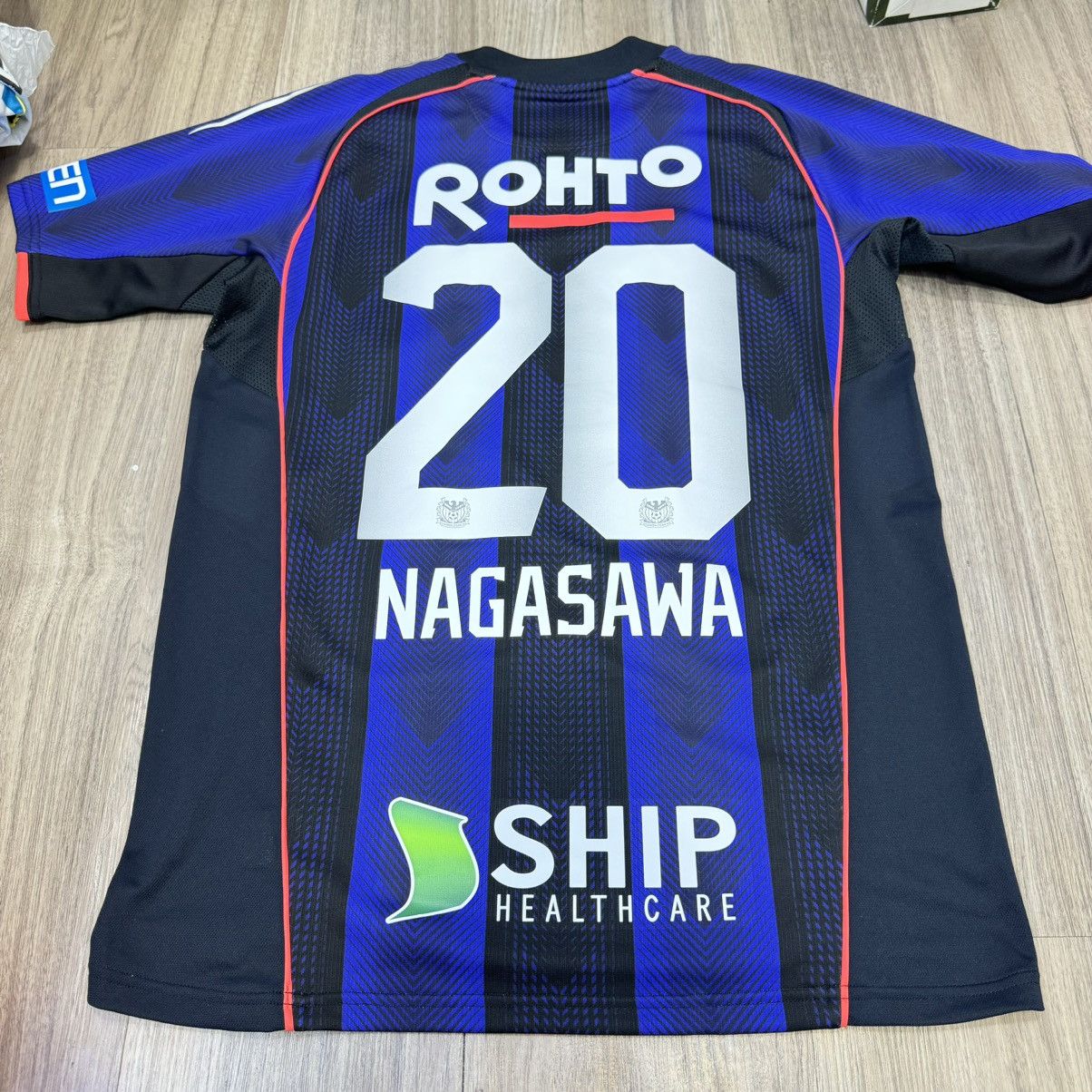 Japanese Brand × Umbro Osaka Gamba 2018 player issue home shirt #20 Nagasawa Size US L / EU 52-54 / 3 - 2 Thumbnail