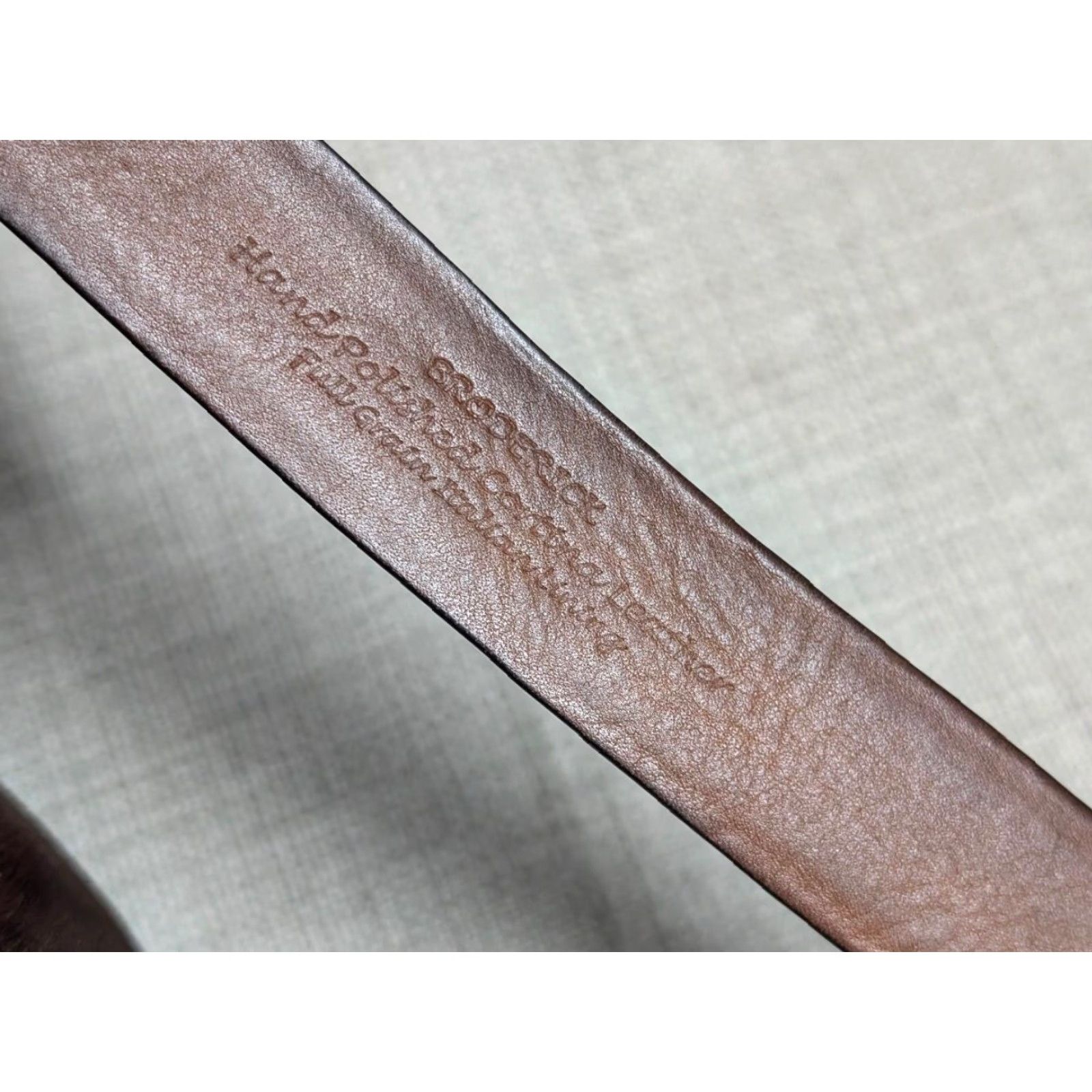 Vintage VINTAGE Trafalgar belt 40 brown leather dress belt Mens, 1-1/8" adult 40 brown Corttina leather belt Size 40 - 7 Thumbnail