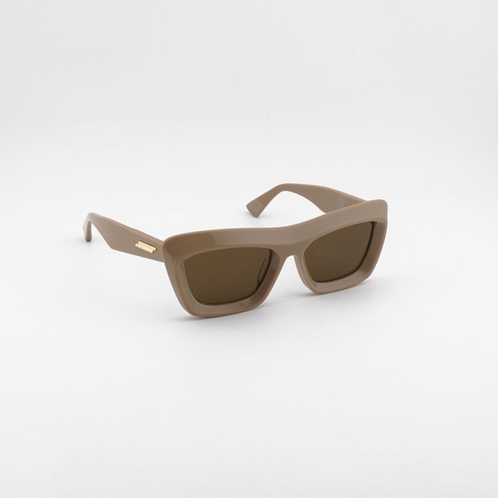 Bottega Veneta Bottega Veneta BV1283S 003 Sunglasses Brown Square Frame Size ONE SIZE - 6 Thumbnail