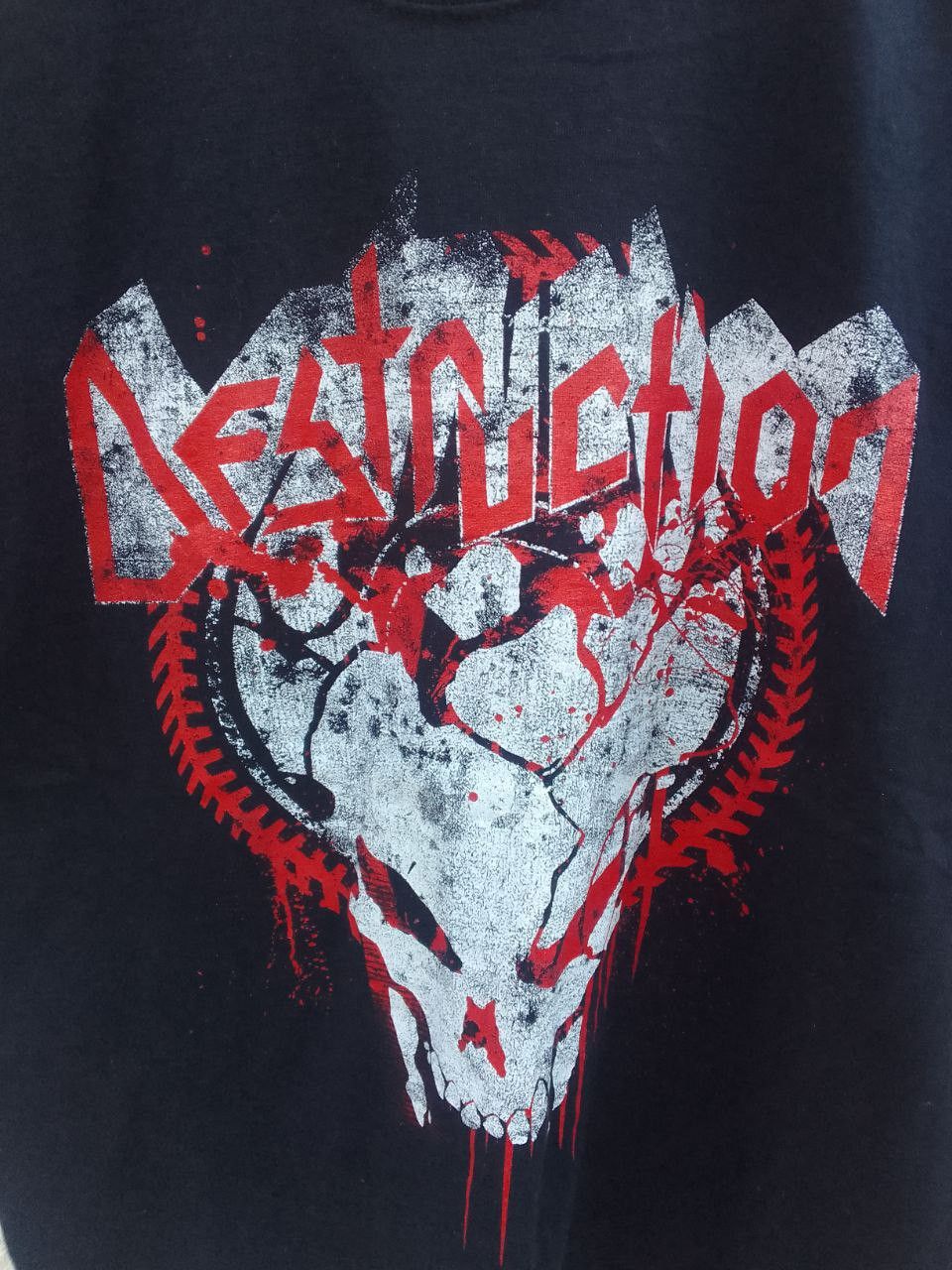 Band Tees × Vintage Vintage Destruction Band rock streetwear rare T-shirt Size US XL / EU 56 / 4 - 2 Thumbnail