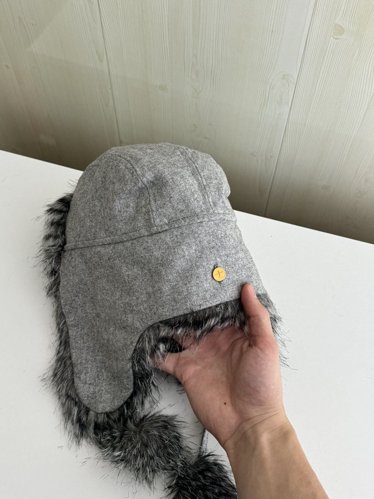 Japanese Brand Vintage Y2K fuzzy fur ushanka hat punk Japanese mohair Size ONE SIZE - 6 Thumbnail