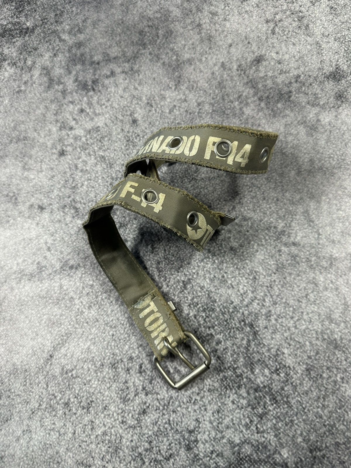 Vintage Y2K Vintage Full Holes Tornado F-14 Distressed Belts USA Alt Size ONE SIZE - 1 Thumbnail