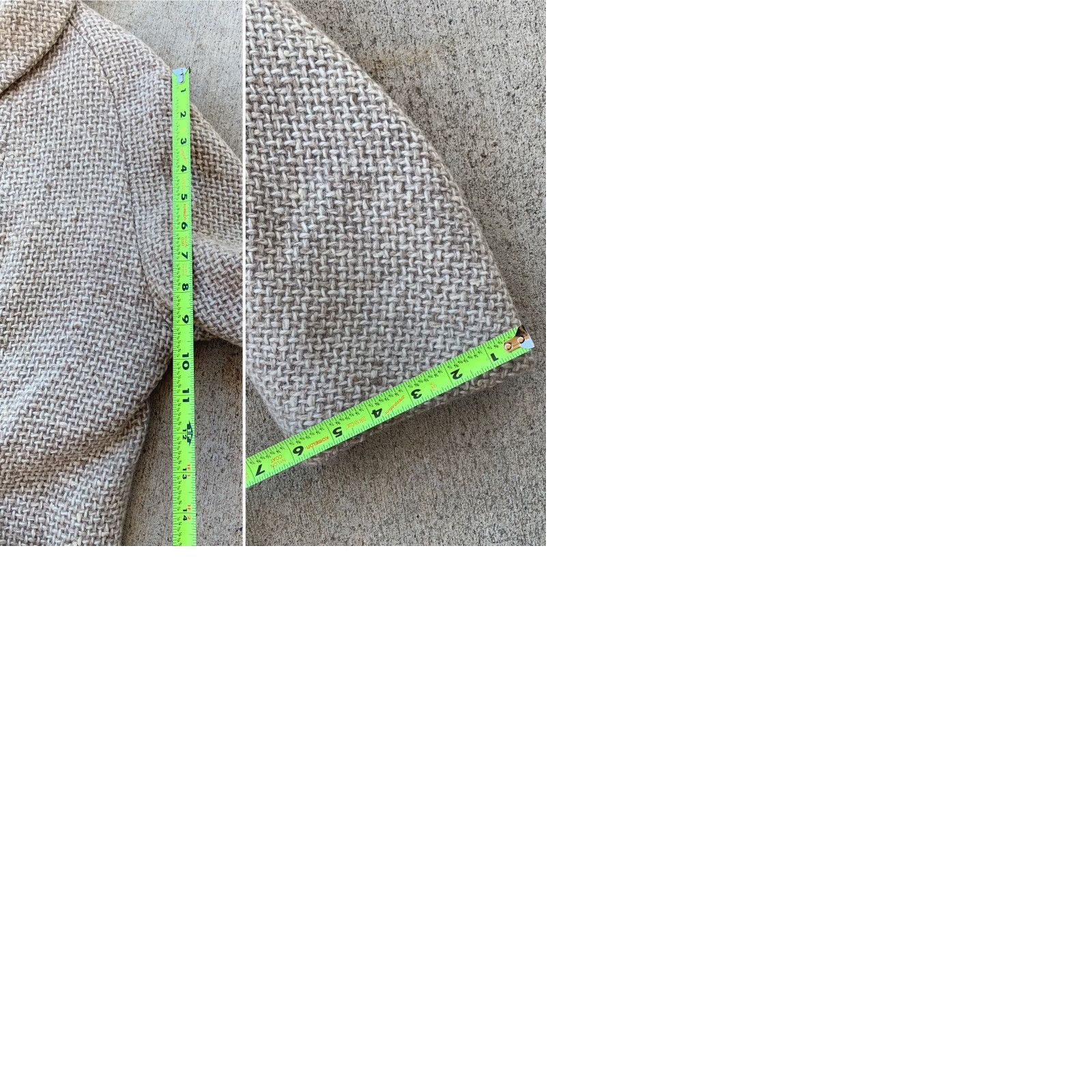 Vintage VINTAGE Union Label 1950s Coat Ladies Wool Tweed M/L Beige Rockabilly USA" Size M / US 6-8 / IT 42-44 - 9 Thumbnail