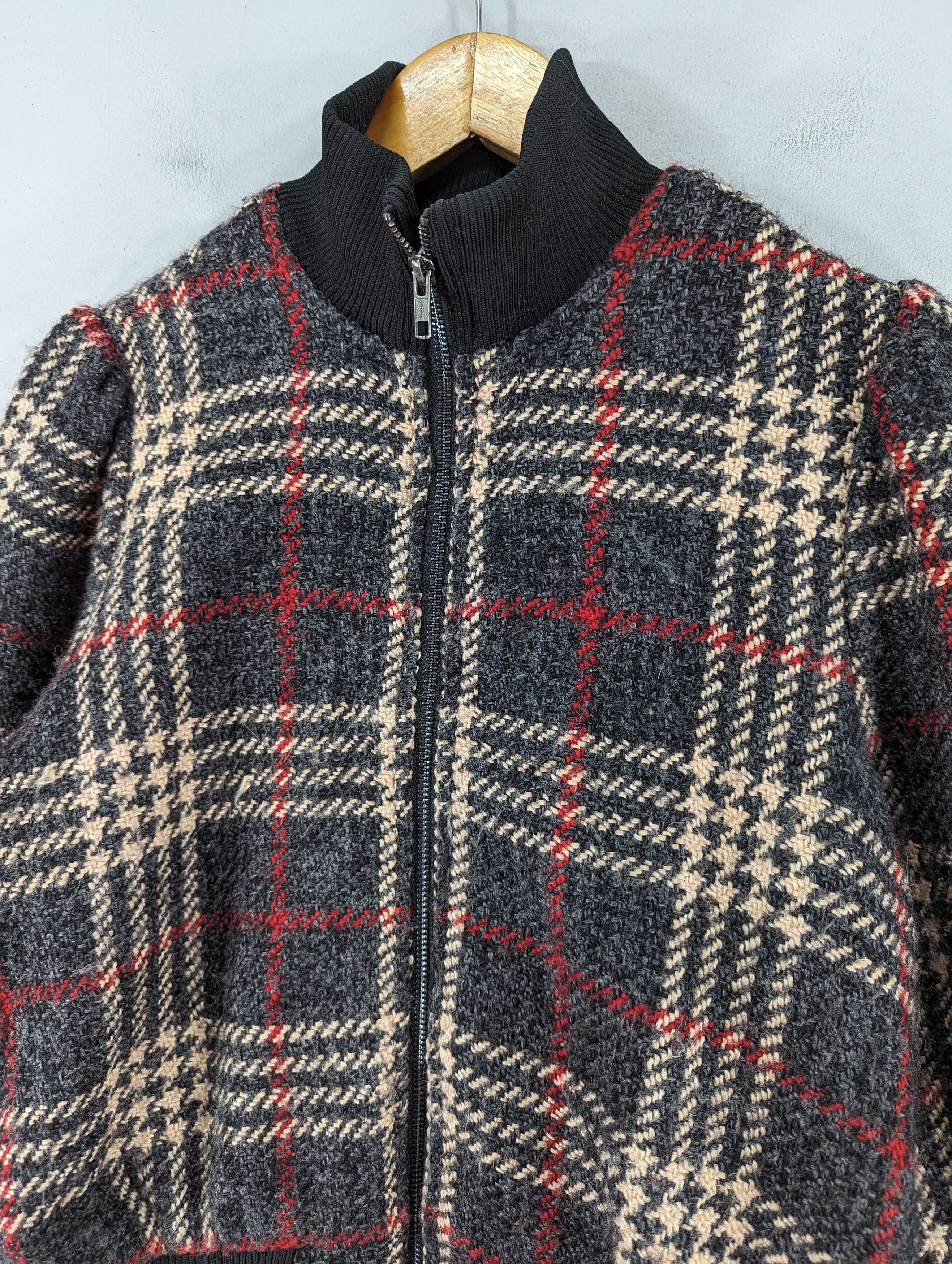 Express Express X Negin Mirsalehi Plaid Wool Bomber Jacket Size S / US 4 / IT 40 - 5 Thumbnail