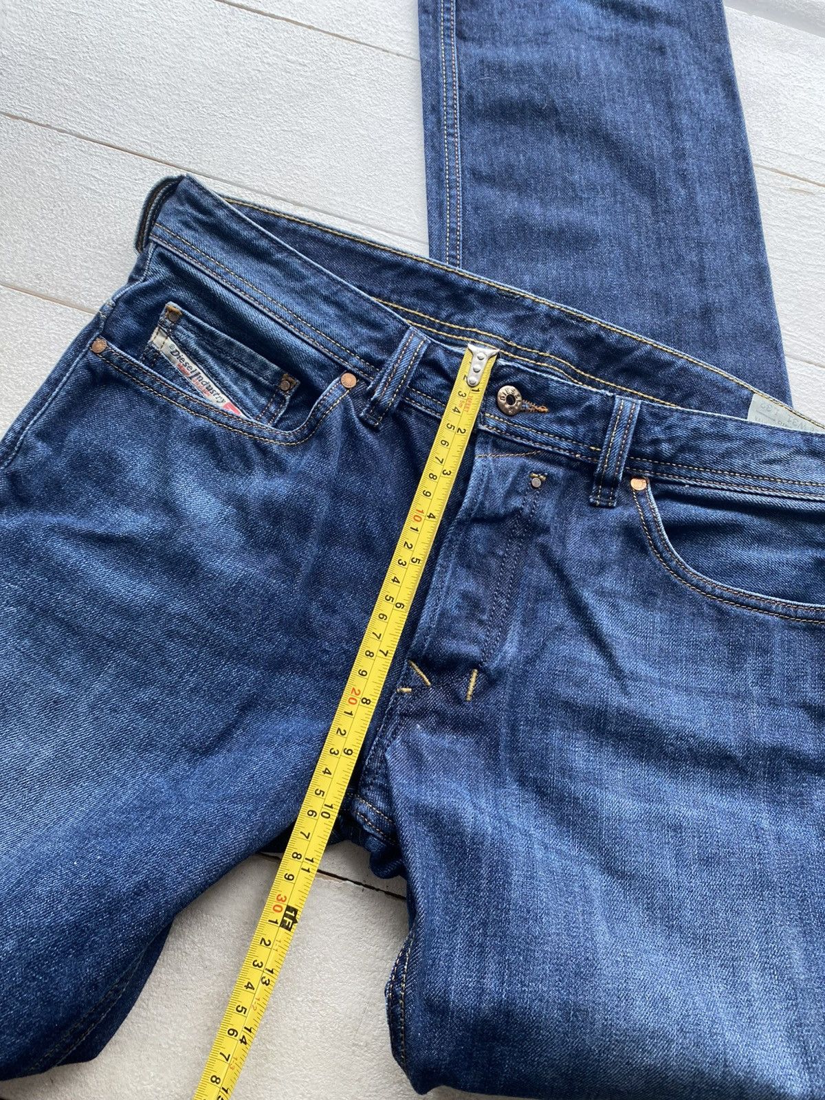 Diesel Luxury 00s Diesel Safado Retro Regular Slim Straight Jeans Size US 31 - 20 Thumbnail