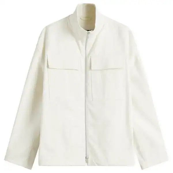 Jil Sander o1loc1c0426 Relaxed Fit Blouson in White Size US XL / EU 56 / 4 - 1 Thumbnail