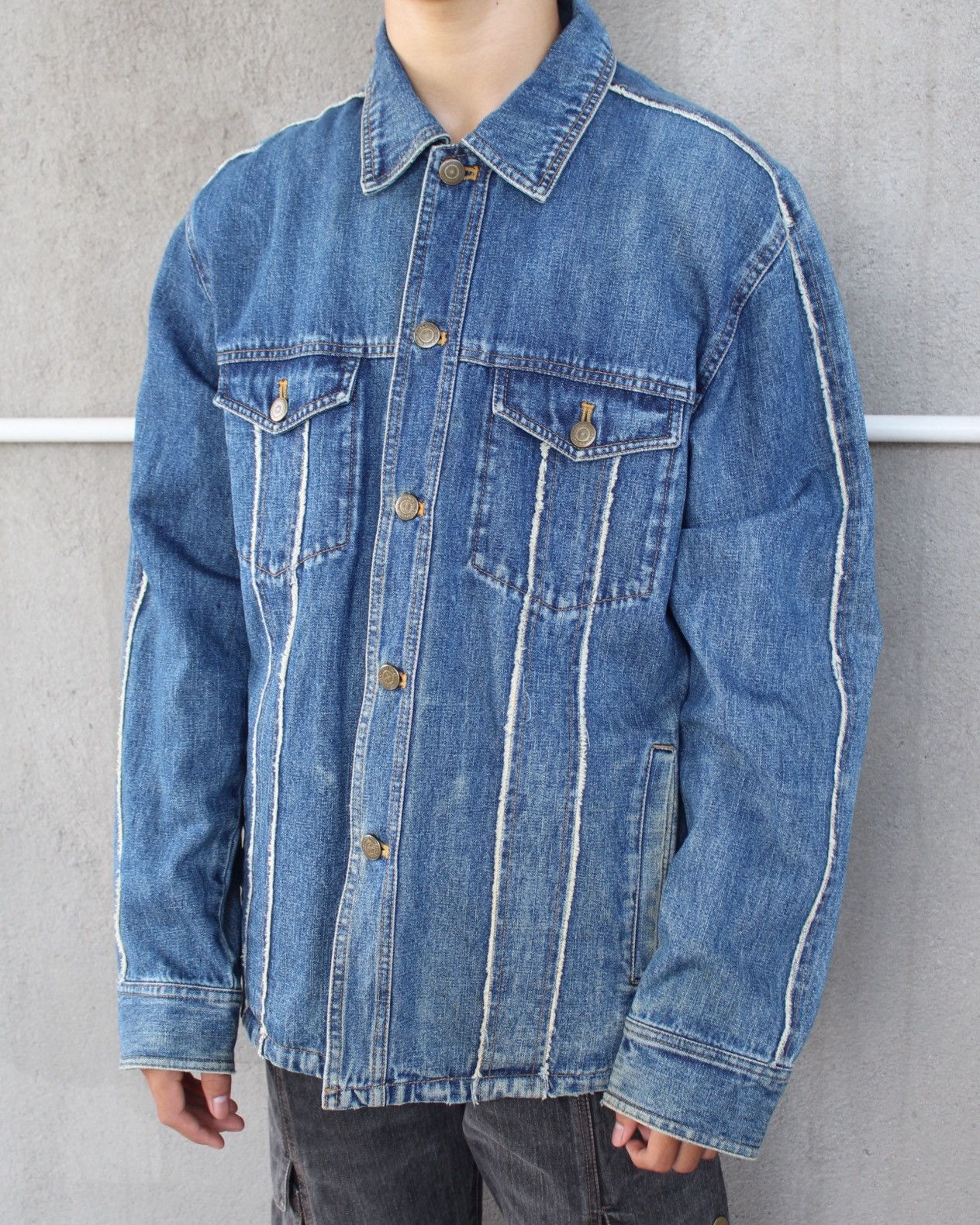 Tornado Mart SS2003 TORNADO MART BOXY DENIM JACKET Size US L / EU 52-54 / 3 - 2 Thumbnail