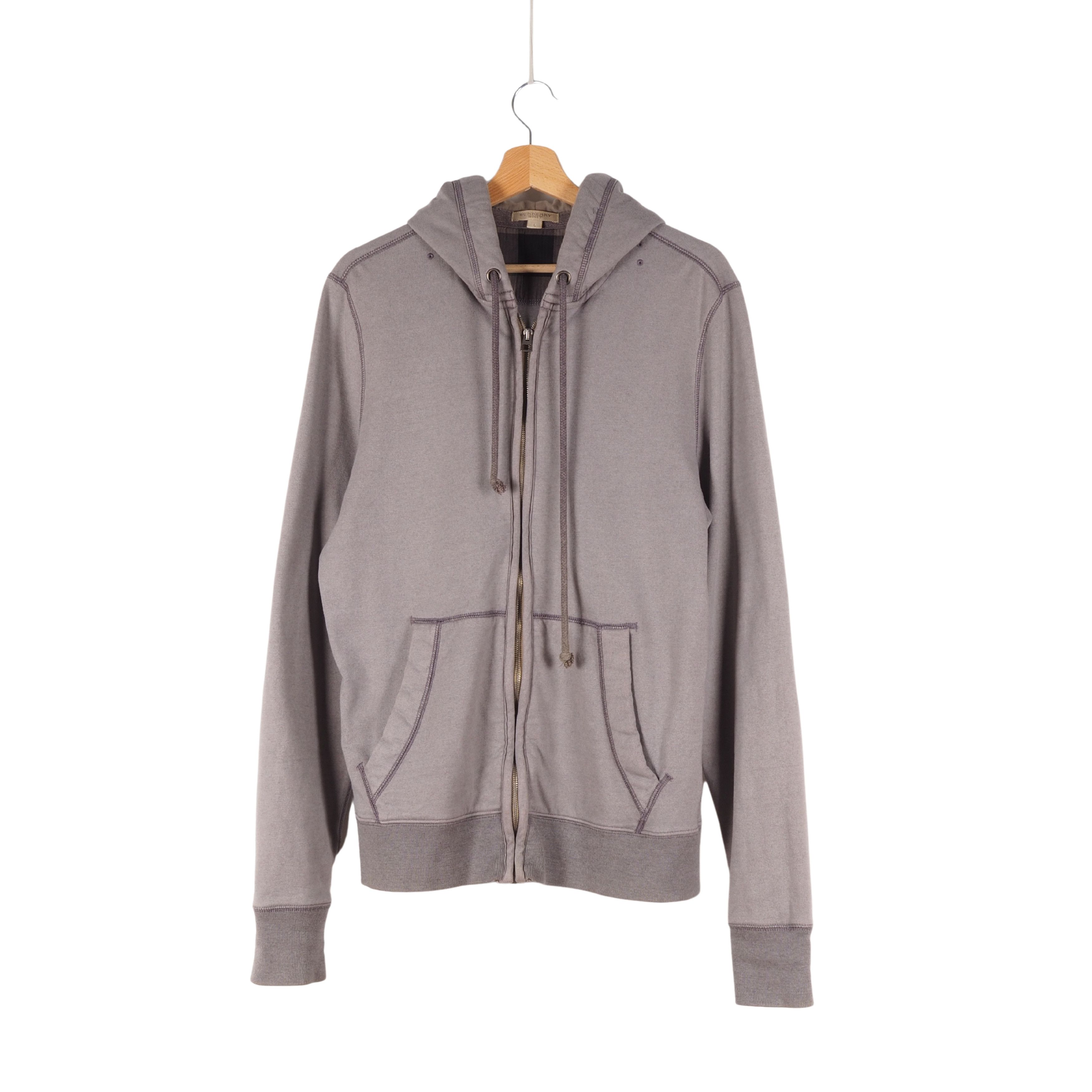 Burberry Burberry Zip-Up Hoodie Size US L / EU 52-54 / 3 - 1 Thumbnail