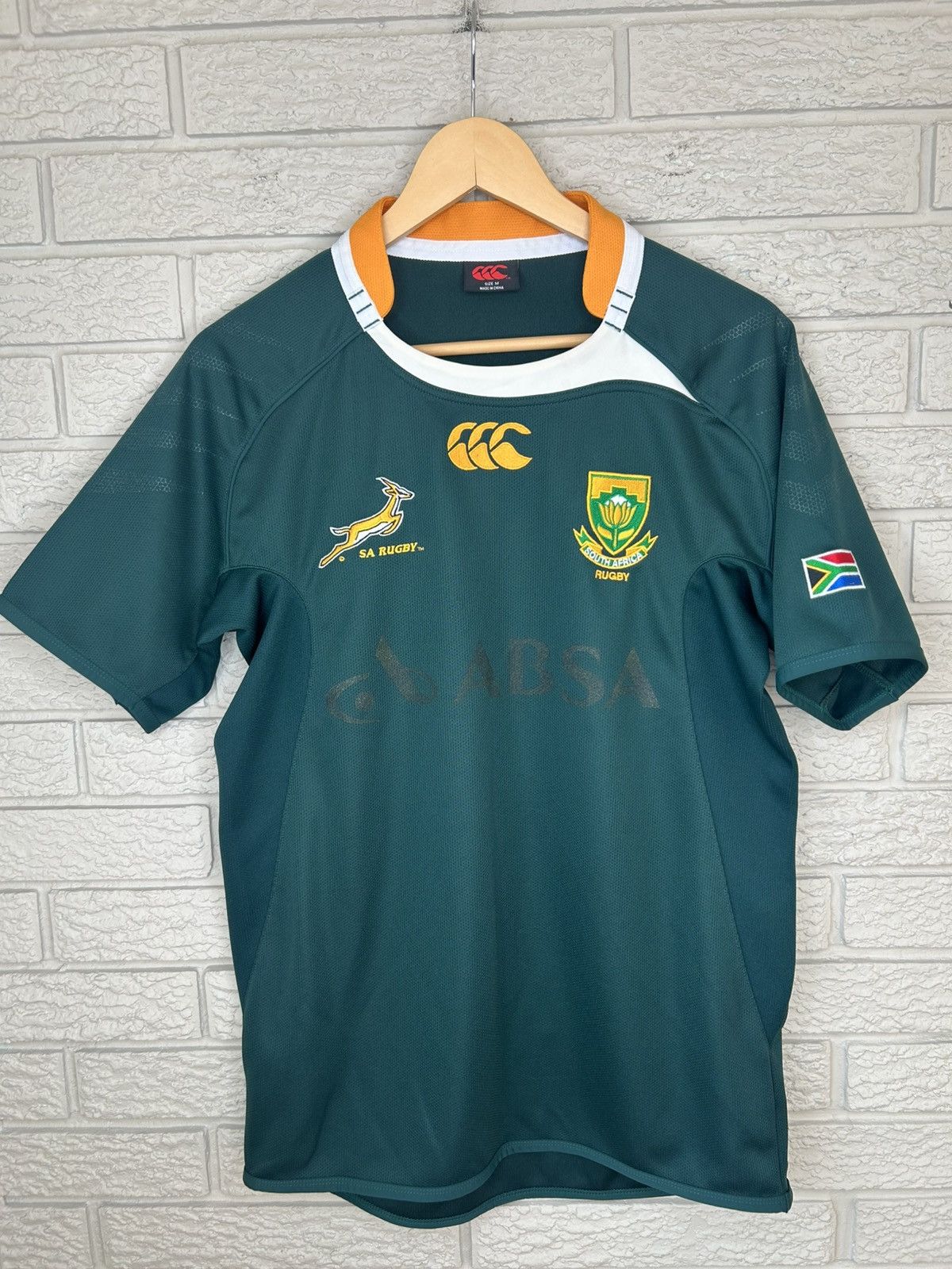 Canterbury of New Zealand Vintage Canterbury South Africa Rugby Jersey Size US M / EU 48-50 / 2 - 1 Thumbnail