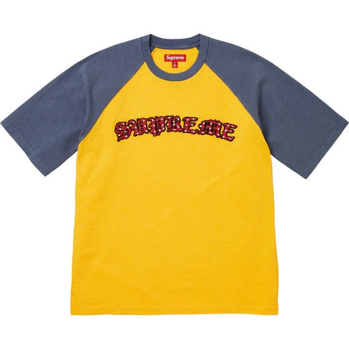 Supreme Supreme Rhinestone Raglan S/S Top Size US XL / EU 56 / 4 - 1 Thumbnail