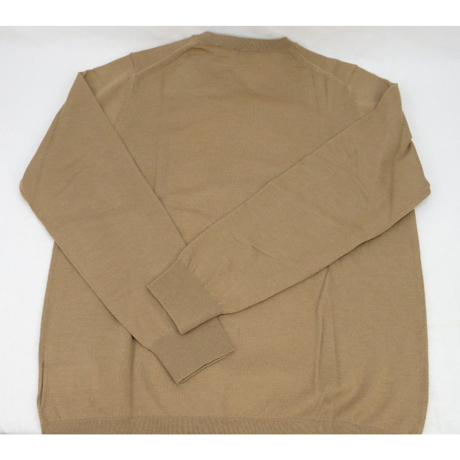 Burberry BEMPTON CAMEL WOOL ELBOW CHECK PATCHES PULLOVER SWEATER S Size S / US 4 / IT 40 - 8 Thumbnail