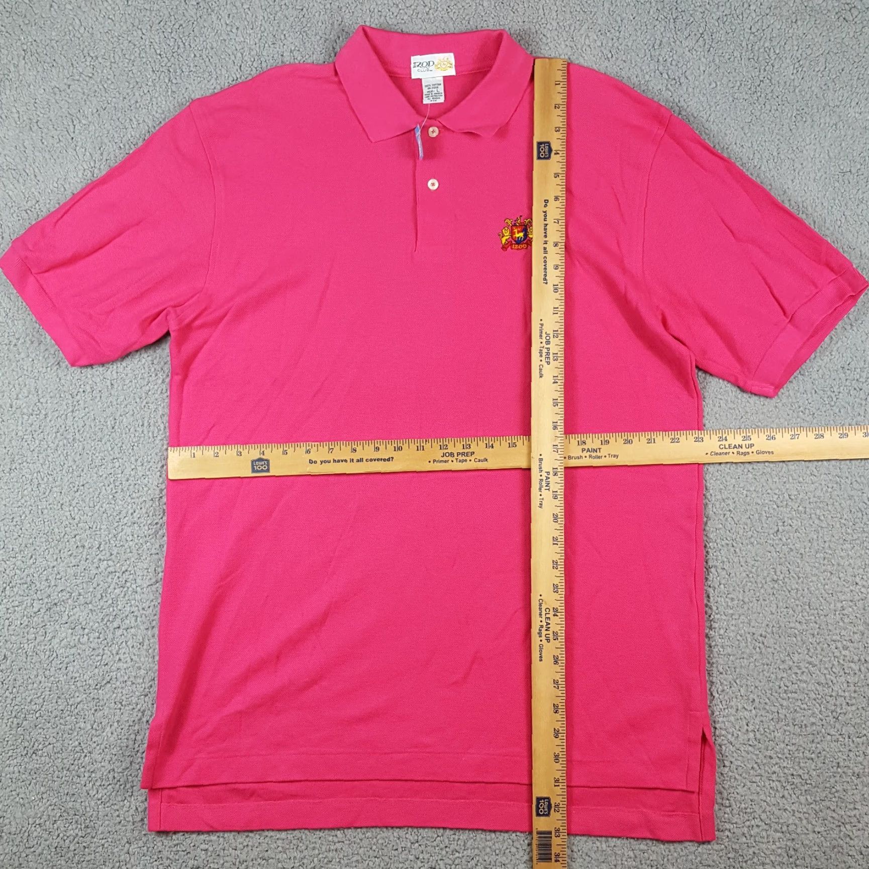 Izod VINTAGE IZOD Golf Club Pink Polo Shirt Men's Large Short Sleeve Button Collared 90s Preppy Size US L / EU 52-54 / 3 - 6 Thumbnail