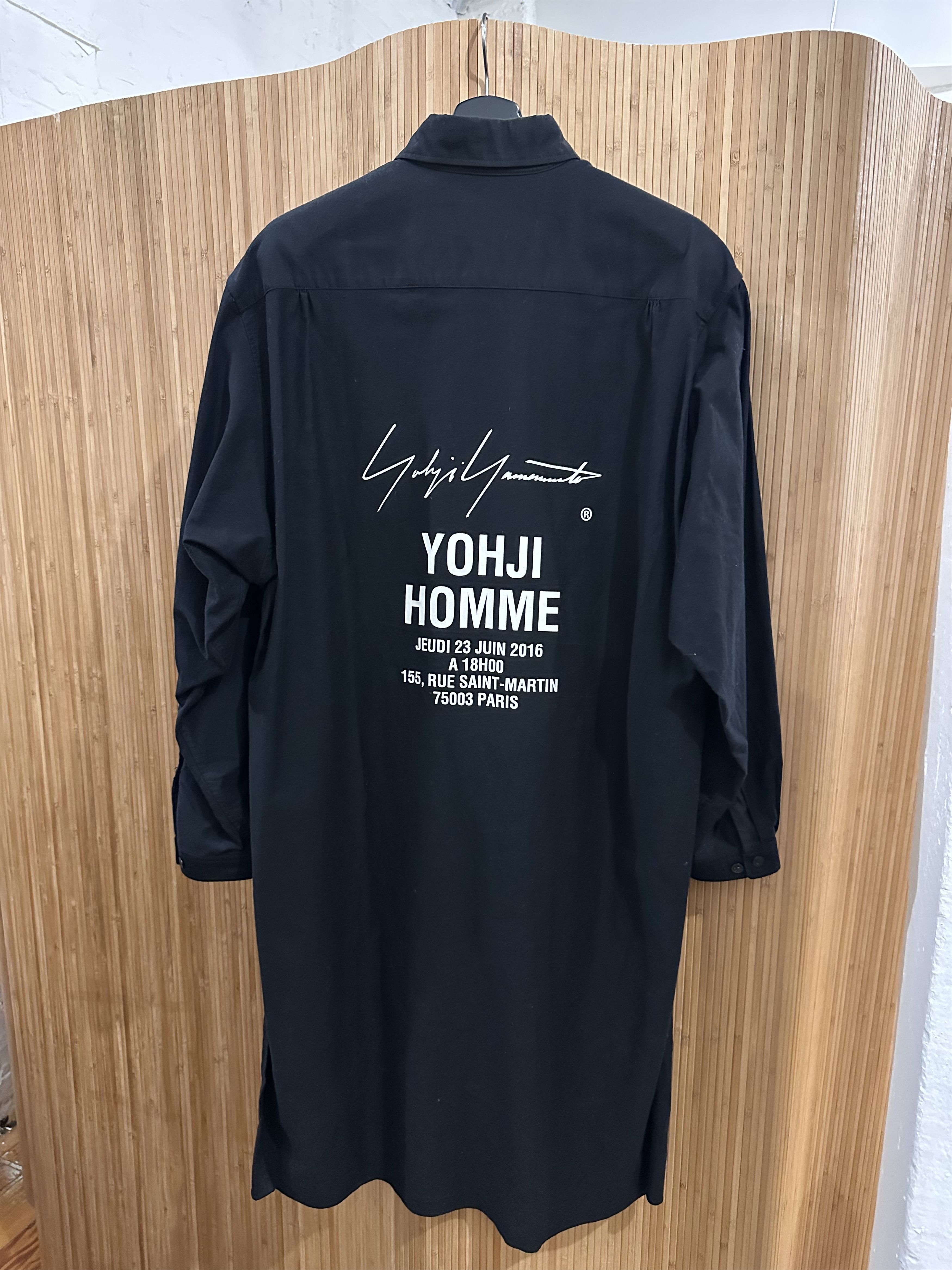 Yohji Yamamoto Yohji Yamamoto Pour Homme Steff Logo button up Shirts Size US L / EU 52-54 / 3 - 2 Thumbnail