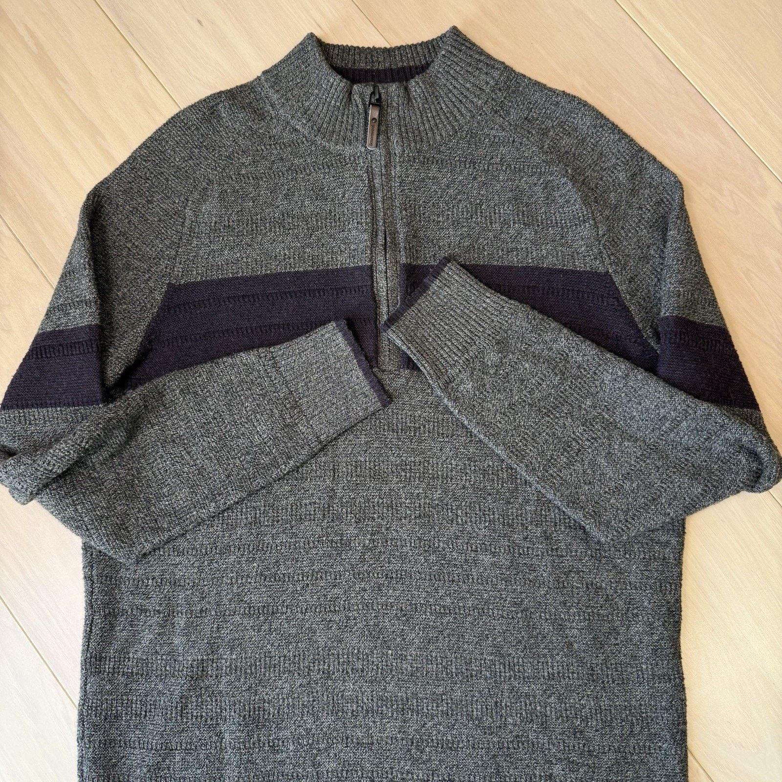 Smartwool Smartwool Ripple Ridge Stripe Half Zip Sweater Medium Brown Size US M / EU 48-50 / 2 - 5 Thumbnail
