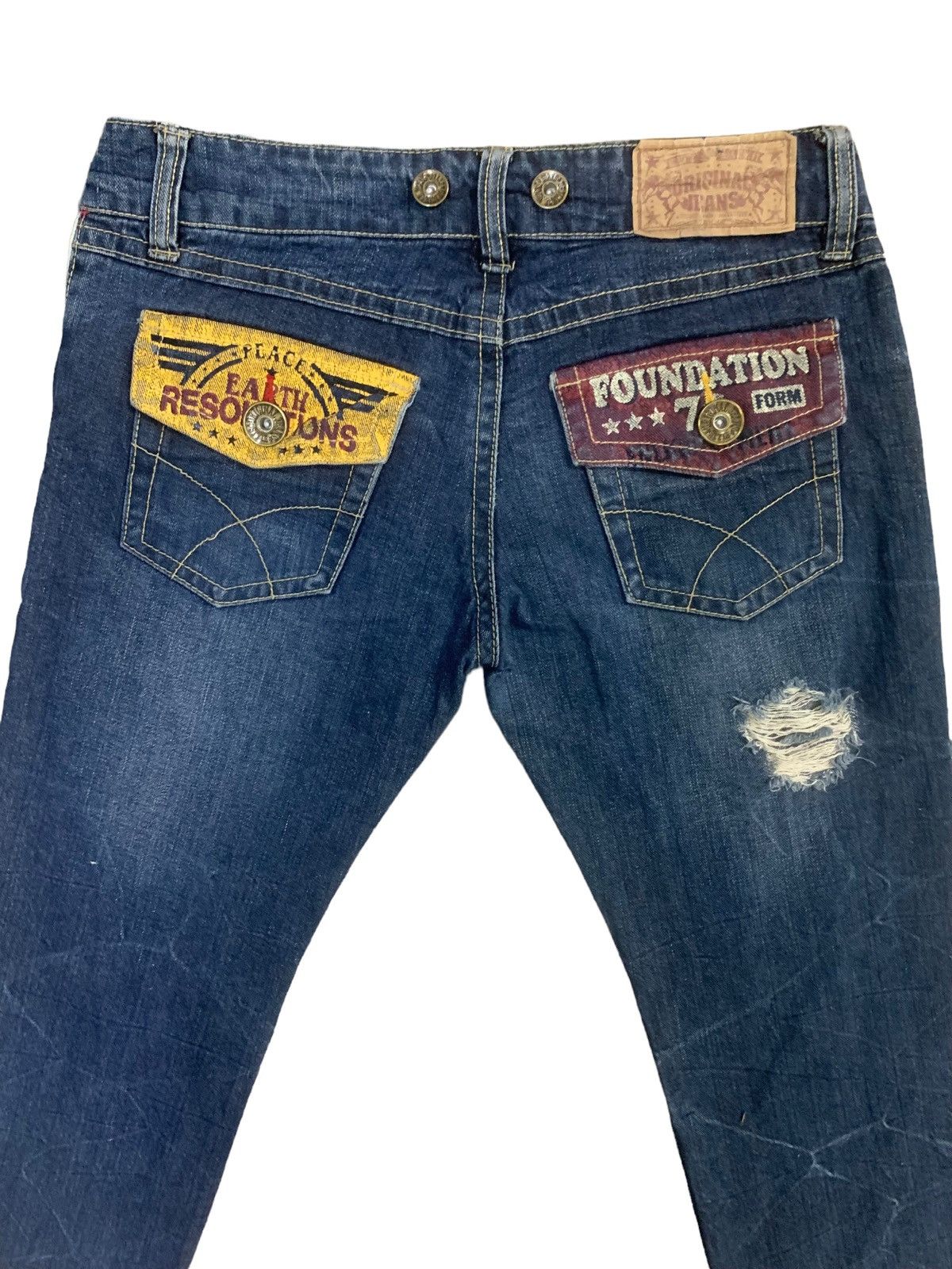 If Six Was Nine × Japanese Brand × Le Grande Bleu (L.G.B.) Vintage Japanese Original Jeans Distress Short Jeans Size US 31 - 8 Thumbnail