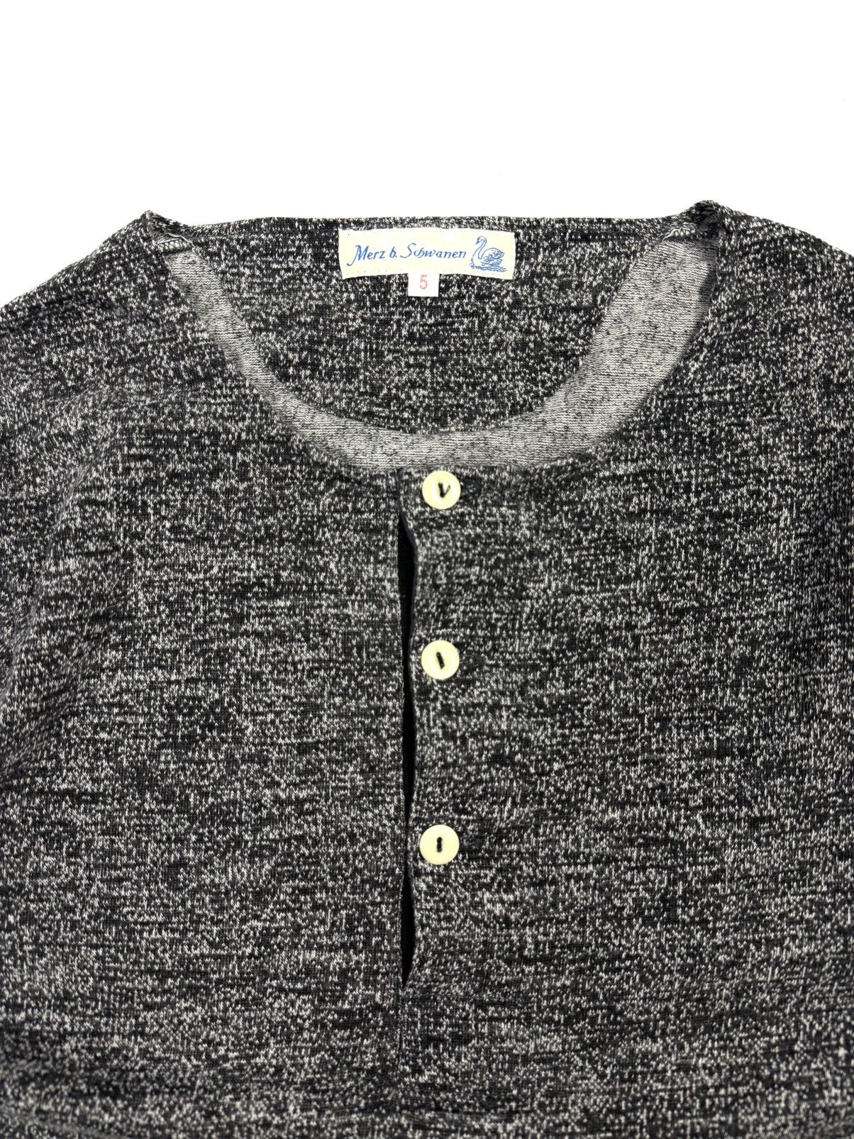 Merz B. Schwanen Merz b Schwanen Henley Long Sleeve Wool Blend Women Vintage Size S / US 4 / IT 40 - 7 Thumbnail