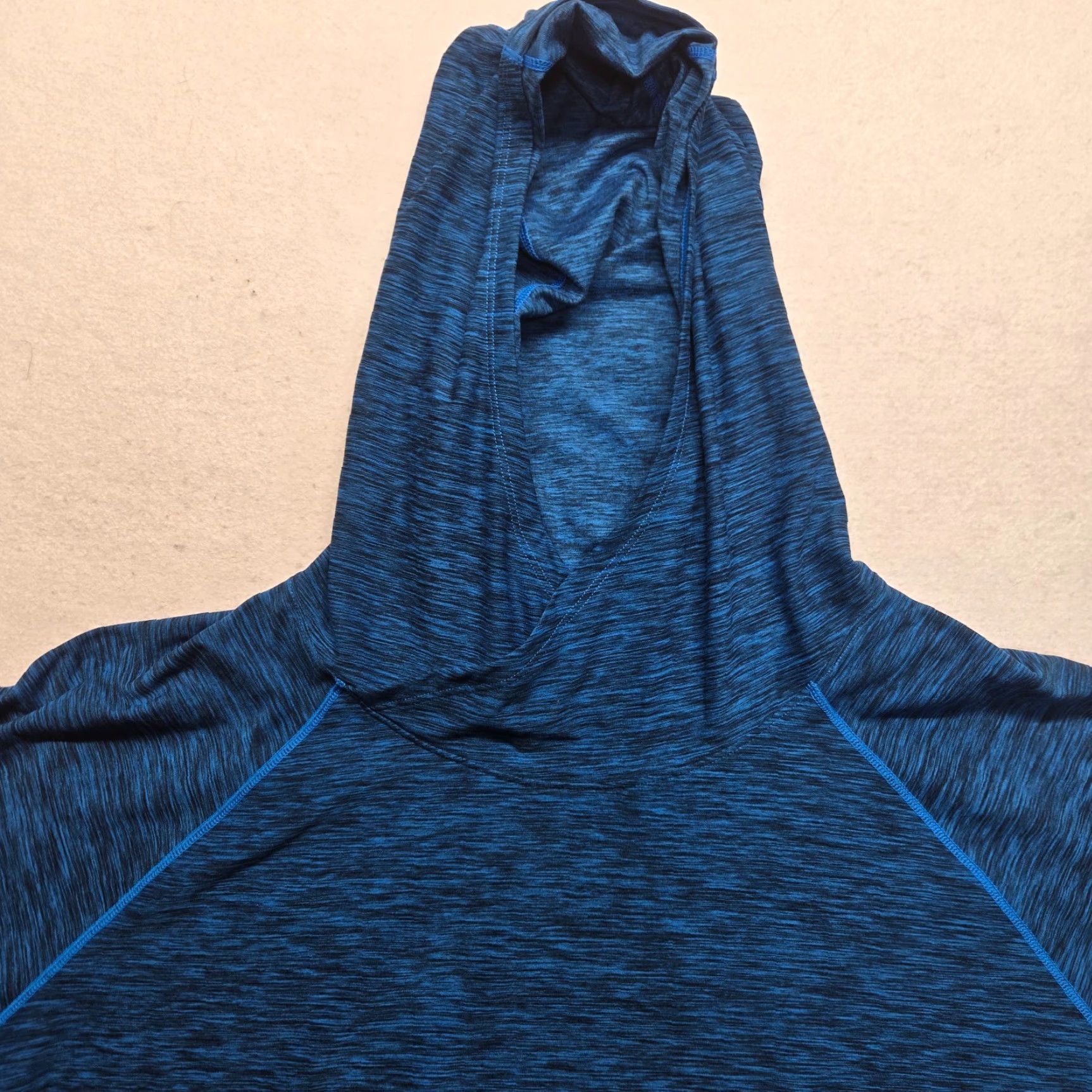 New Balance New Balance Dry Hoodie Women L Blue Kangaroo Pocket Thumb Hole Mock Neck Pullover Jacket, Activewear, Sports, Casual, All Seasons Size L / US 10 / IT 46 - 2 Thumbnail