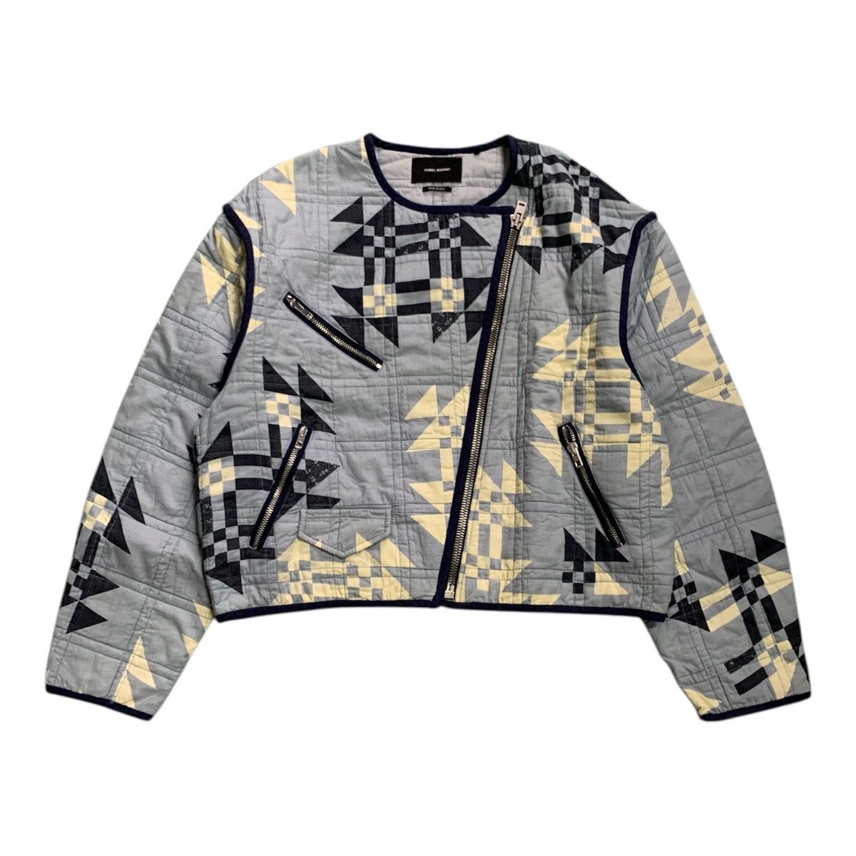Isabel Marant ISABEL MARANT BLUE LAZEL ORIGAMI QUILTED JACKET Size M / US 6-8 / IT 42-44 - 1 Thumbnail