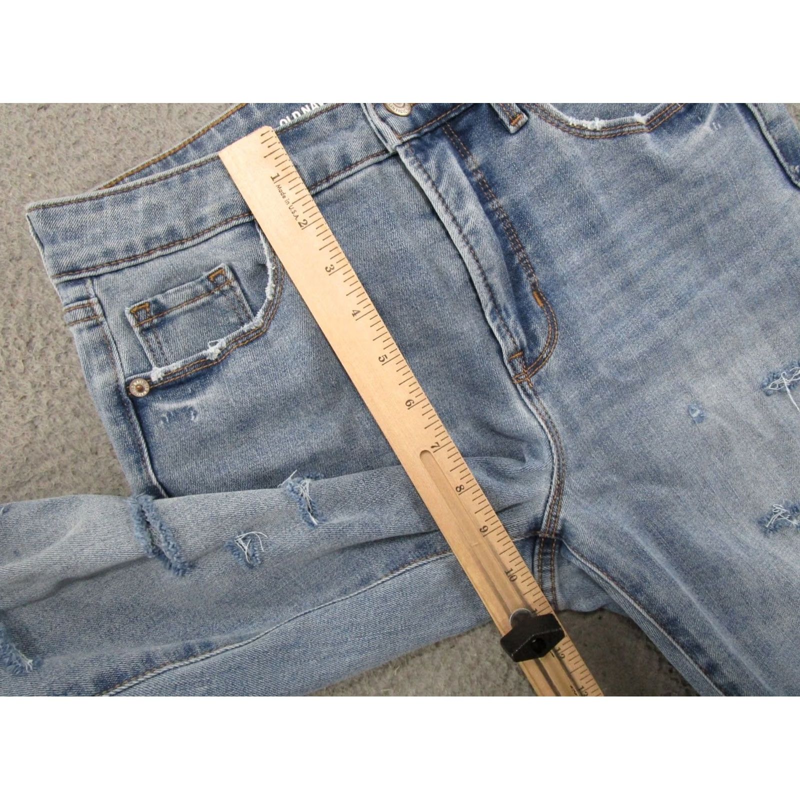 Old Navy Old Navy Jeans Womens Size 4 Tall Medium Wash Blue 5-Pocket Skinny Denim Cotton Blend Regular Fit Jeans Size 27" / US 4 / IT 40 - 7 Thumbnail