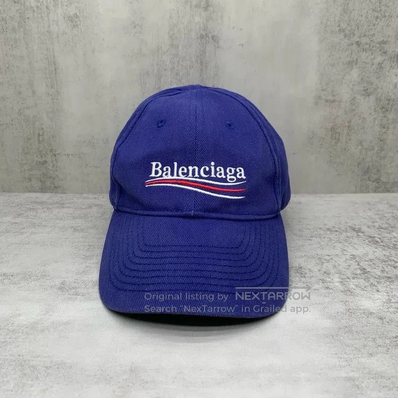 Balenciaga Balenciaga Blue Coke Wave Baseball Cap. Size ONE SIZE - 2 Thumbnail