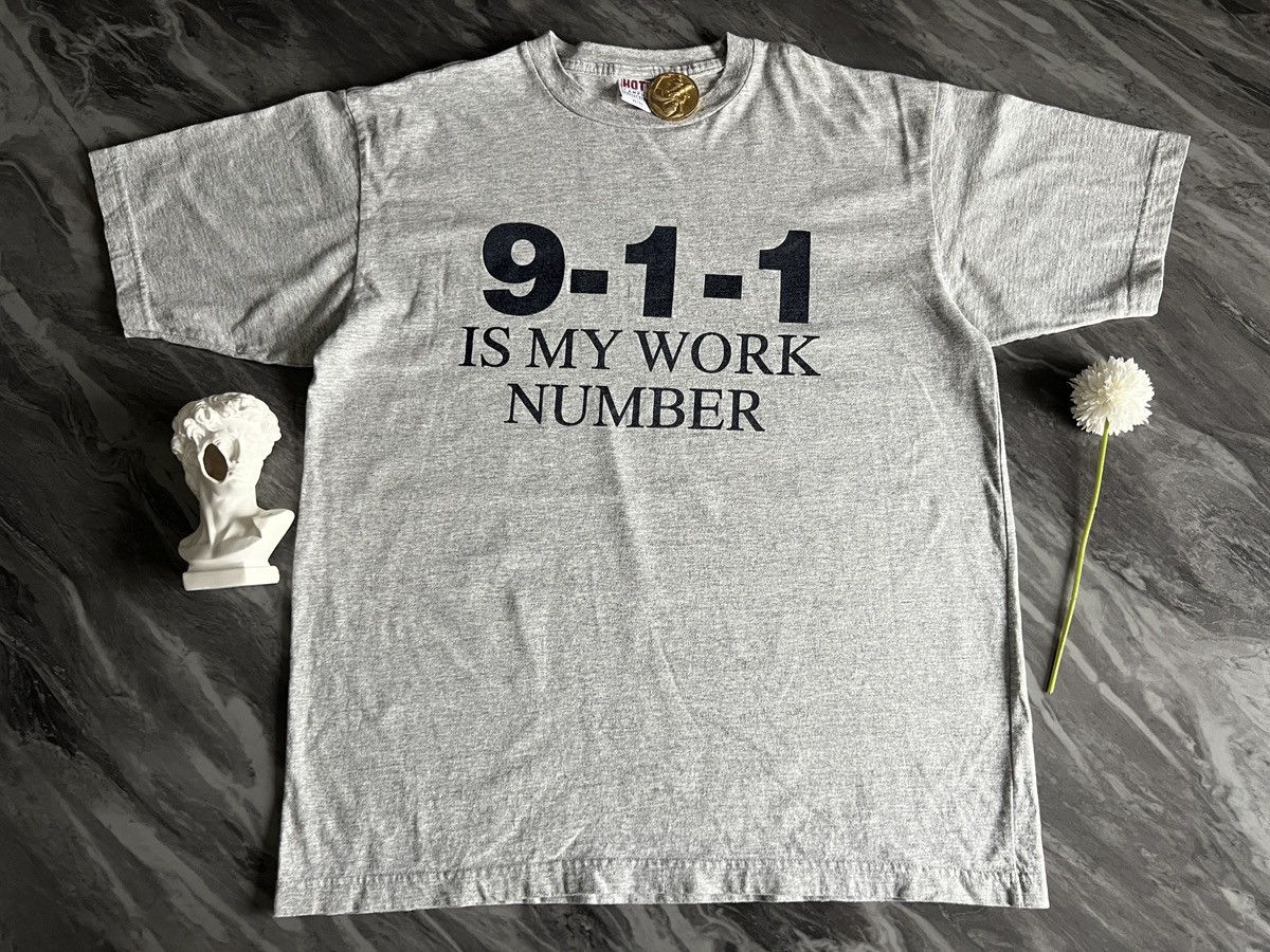 Vintage 911 : Is My Work Number Hotline Size US XL / EU 56 / 4 - 2 Thumbnail