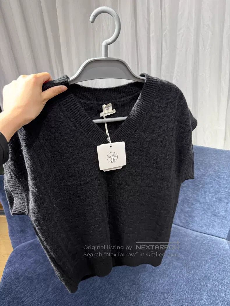 Hermes Hermes Full Print Wool Knit Sweater - Wool Size XXS / US 00 / IT 34 - 1 Thumbnail