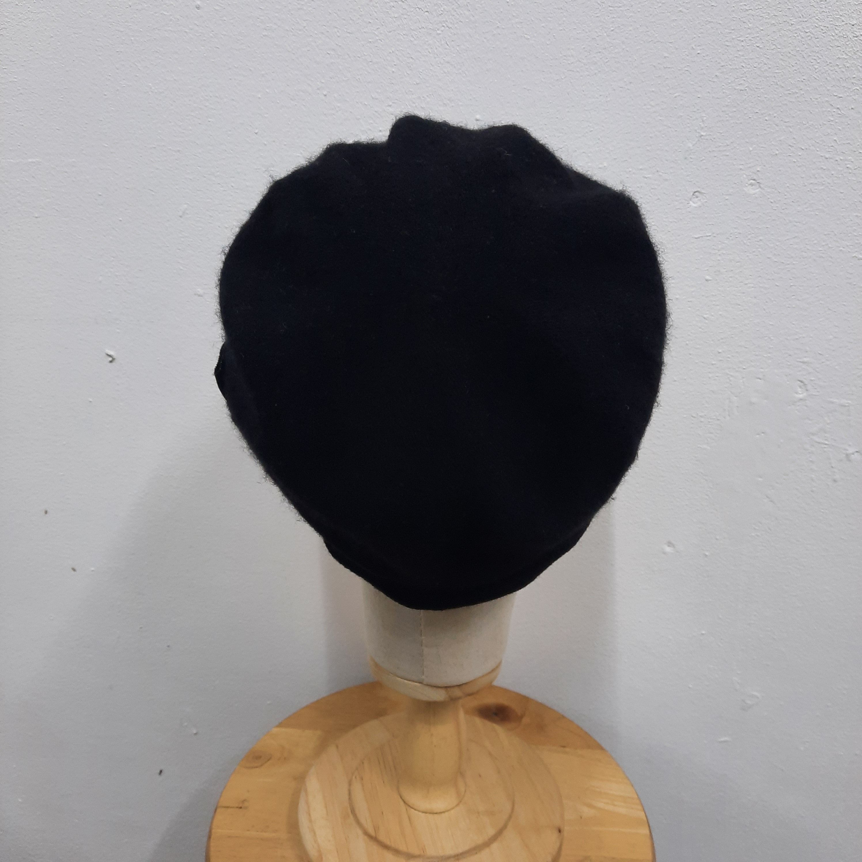 Lanvin 🪷 Vintage lanvin flower visor wool hat Size ONE SIZE - 3 Thumbnail