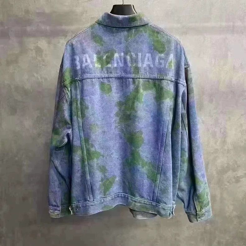 Balenciaga Balenciaga blue plant pattern logo denim jacket-2506 Size US XS / EU 42 / 0 - 2 Thumbnail