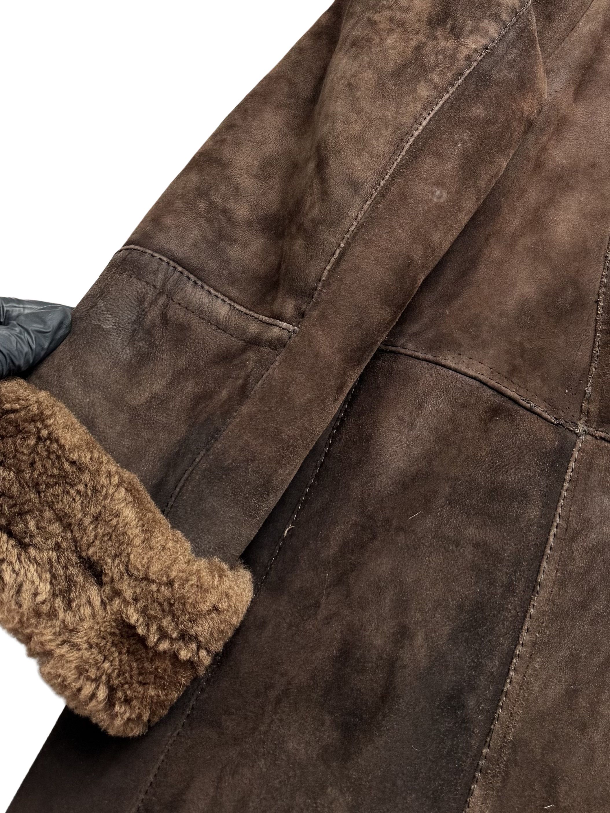 Vintage Vintage Heavy 80's Real Sheepskin Thrashed Coat Size XL / US 12-14 / IT 48-50 - 9 Thumbnail