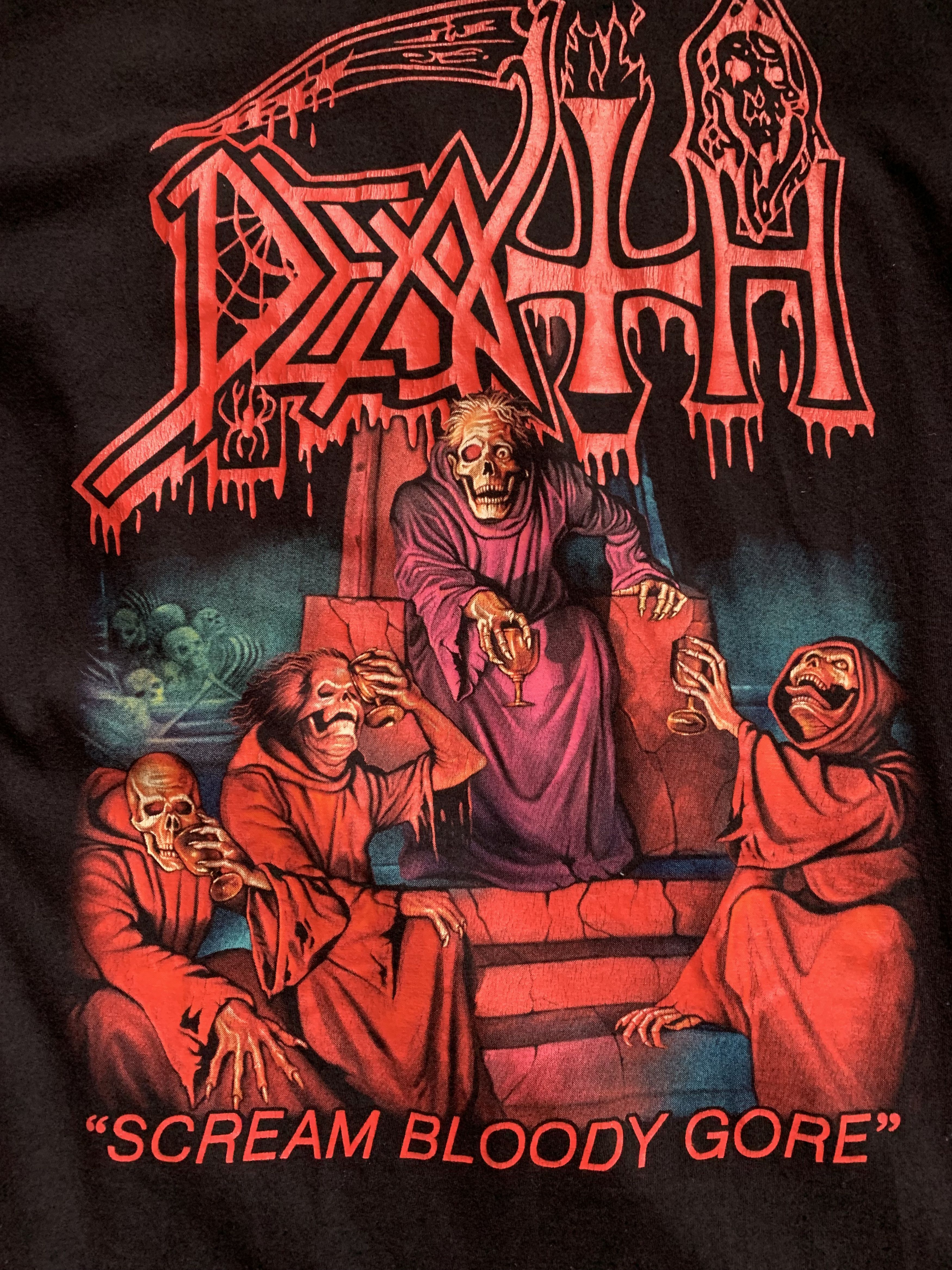 Band Tees Death Scream Bloody Gore long sleeve Size US M / EU 48-50 / 2 - 3 Thumbnail