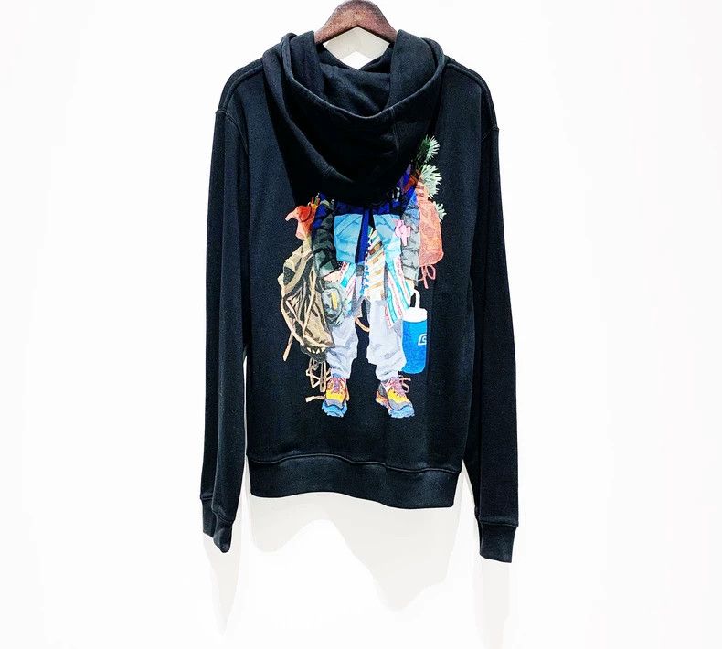 Loewe LOEWE Printed pattern hoodie Size US L / EU 52-54 / 3 - 2 Thumbnail