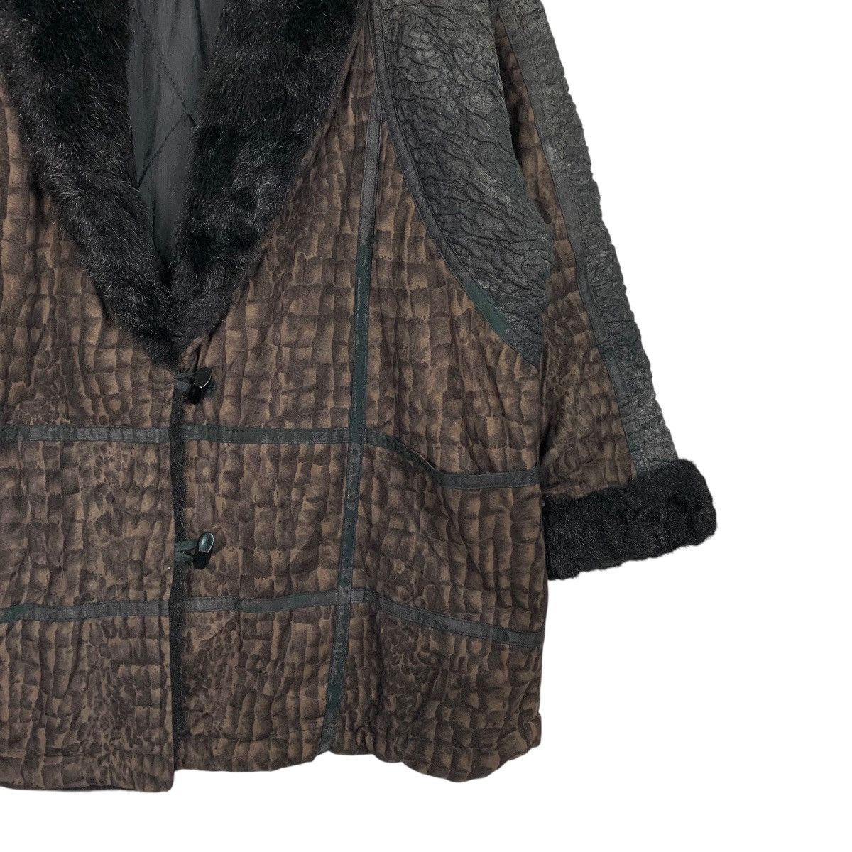 Japanese Brand Nice Design Japanese Brand Women Shearling Jacket Size L / US 10 / IT 46 - 4 Thumbnail