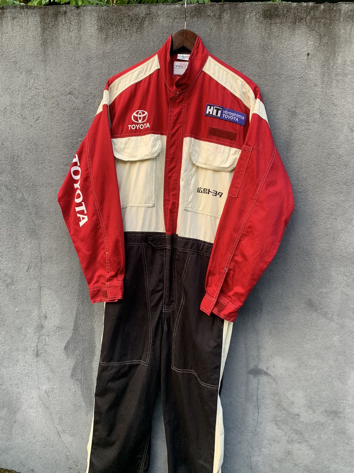 Japanese Brand 🏁VINTAGE TOYOTA TECNO JUMPSUIT Size US 33 - 5 Thumbnail