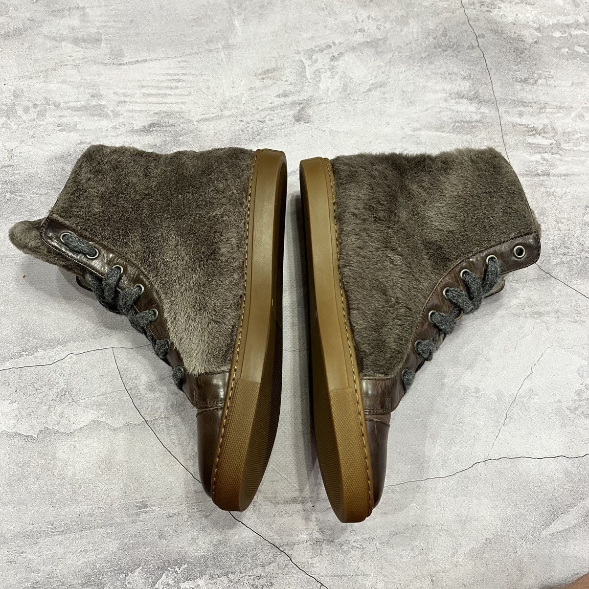 Brunello Cucinelli Brunello Cucinelli Leather Hi Top Shoe Trainers Sneakers Size US 8.5 / IT 38.5 - 5 Thumbnail