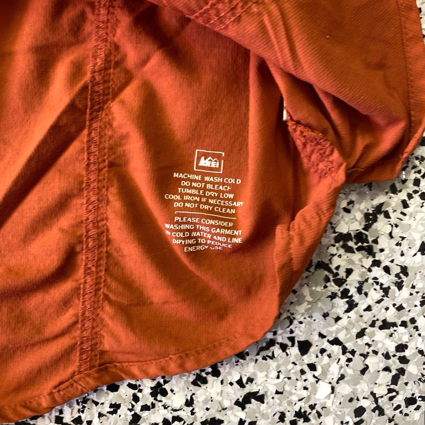 Vintage REI Tech Shirt Mens XL Orange Long Sleeve Nylon Hiking Outdoor Trail Shirt Size US XL / EU 56 / 4 - 7 Thumbnail
