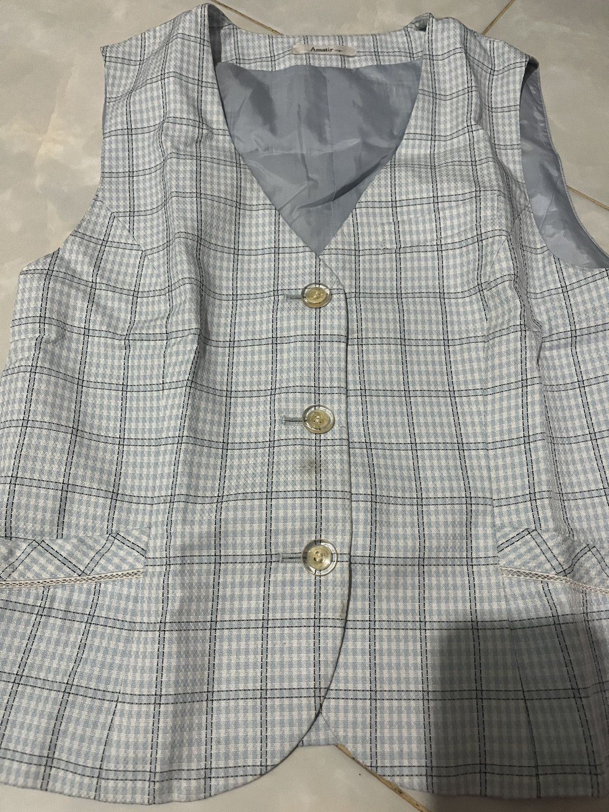 Japanese Brand × Vintage Amatir Vest Blue Size M / US 6-8 / IT 42-44 - 1 Thumbnail