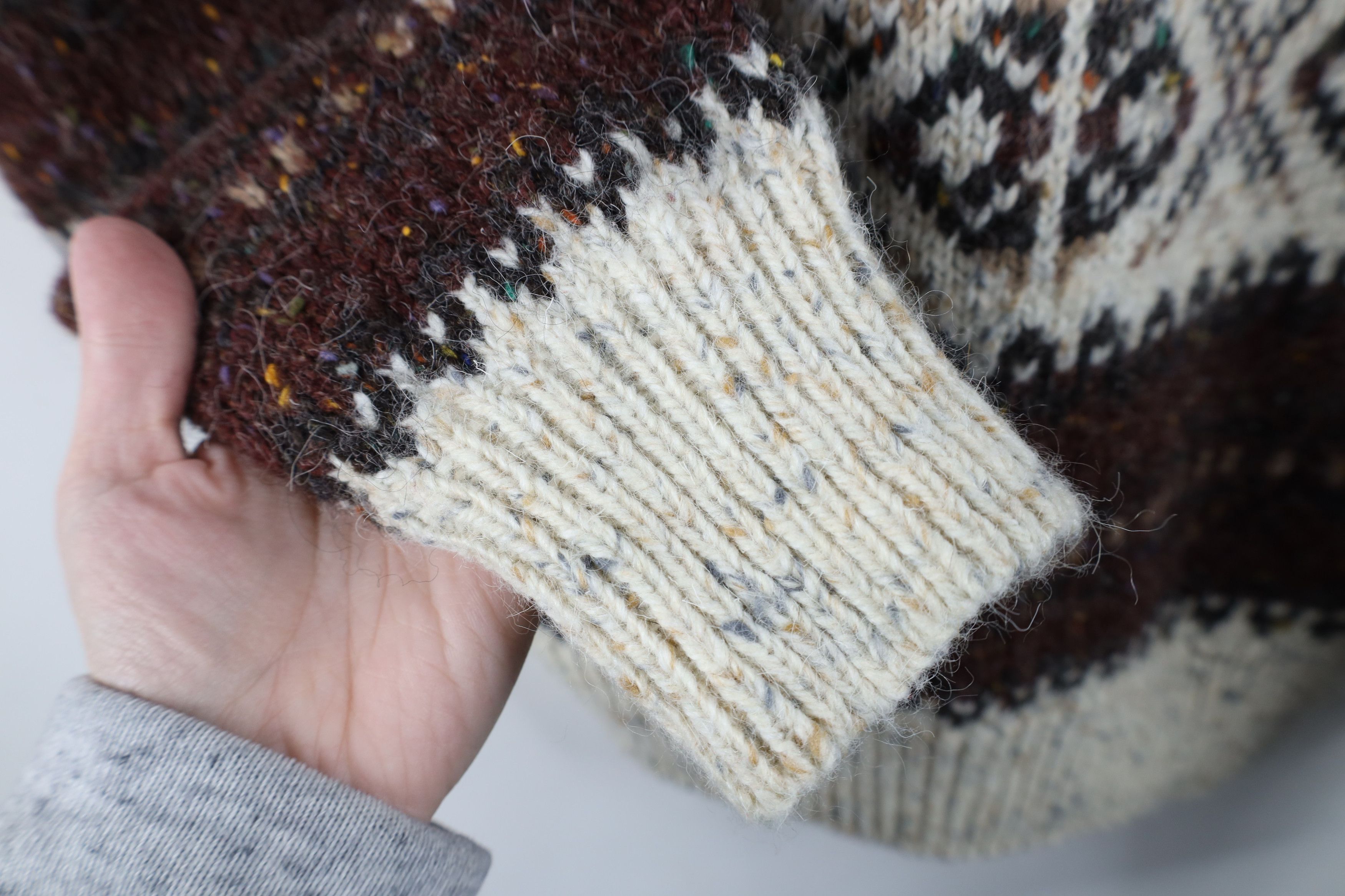 Vintage Vintage 90s Streetwear Wool Blend Knit Fair Isle Sweater Size US M / EU 48-50 / 2 - 5 Thumbnail