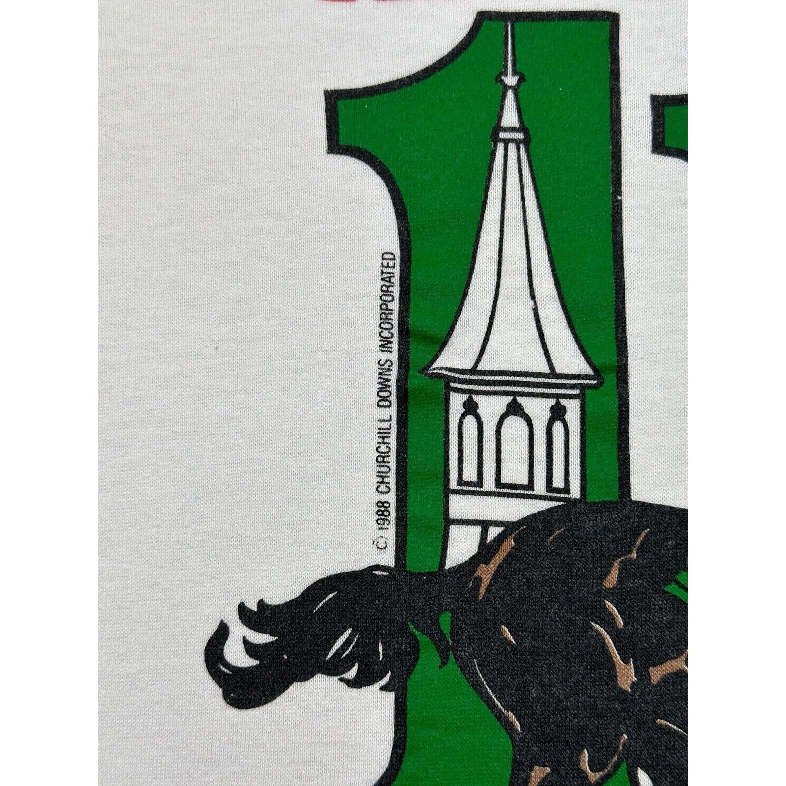 Vintage Vintage 1989 115th Kentucky Derby Churchill Downs T-Shirt Size US S / EU 44-46 / 1 - 3 Thumbnail
