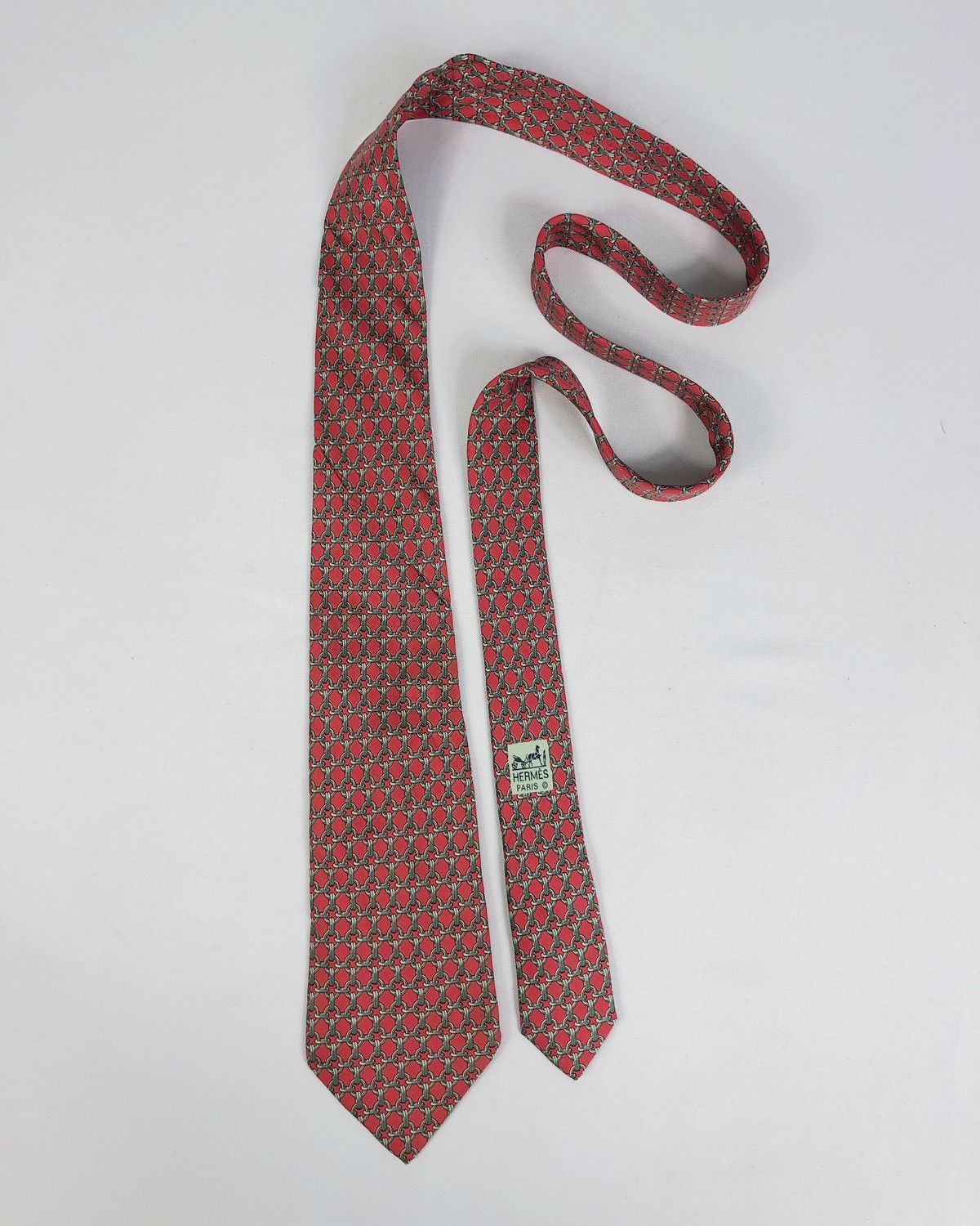 Hermes Rare Vintage Hermes Silk Tie Size ONE SIZE - 2 Thumbnail