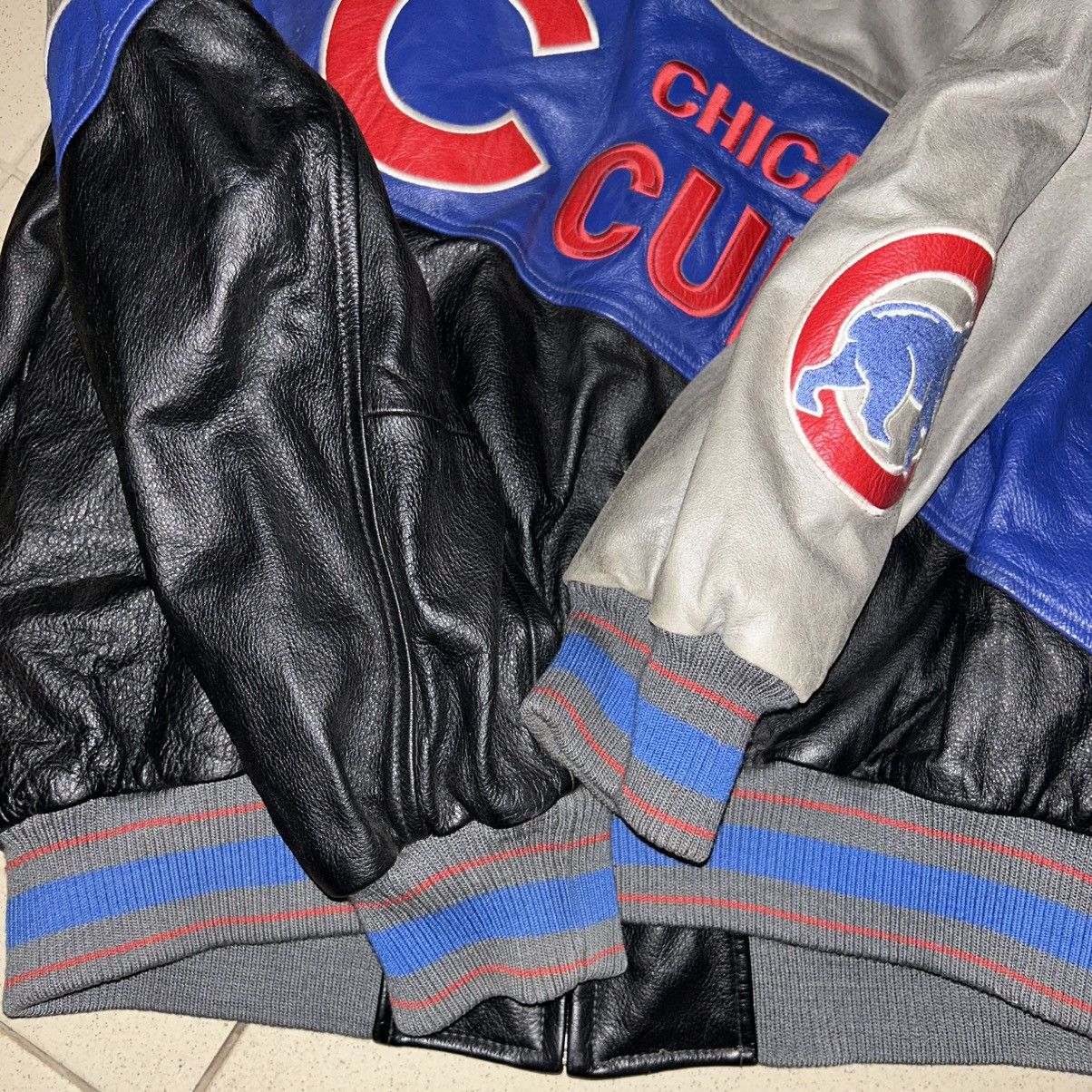 MLB Vintage Chicago Cubs Leather Varsity Jacket – Rare 80s/90s Size US L / EU 52-54 / 3 - 15 Thumbnail
