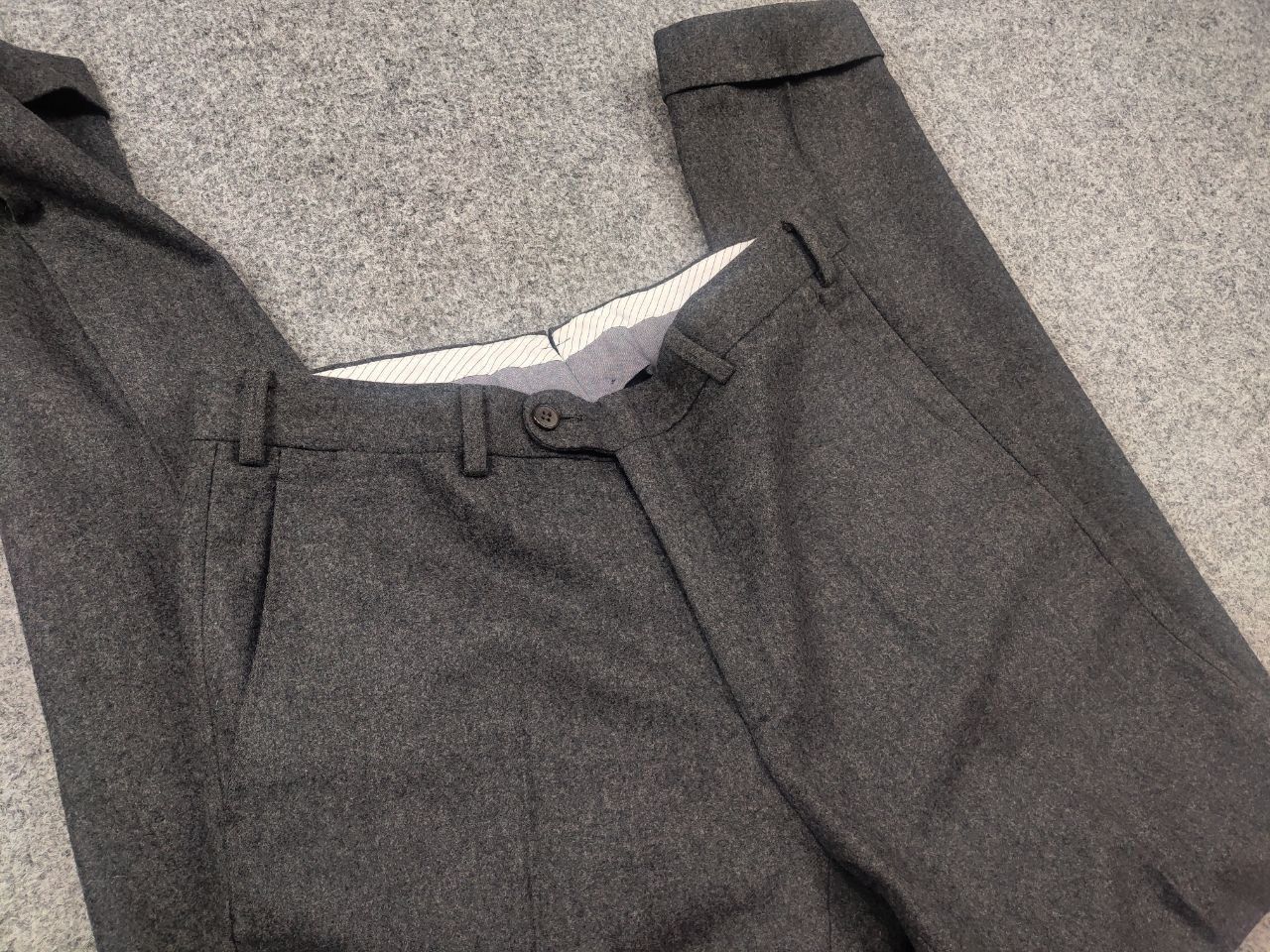 Suitsupply Suitsupply Design Pure Wool Gray Comfort Trousers Pants Size US 31 - 13 Thumbnail