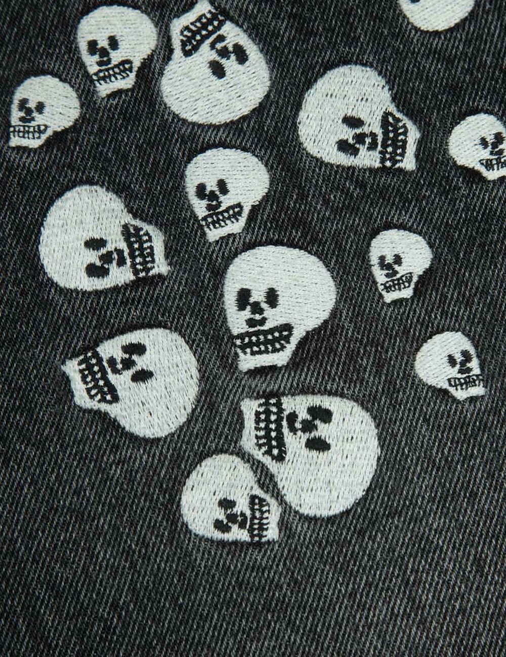 Evisu Evisu jeans skull Daicock Print Big Seagull Baggy Size US 31 - 8 Thumbnail