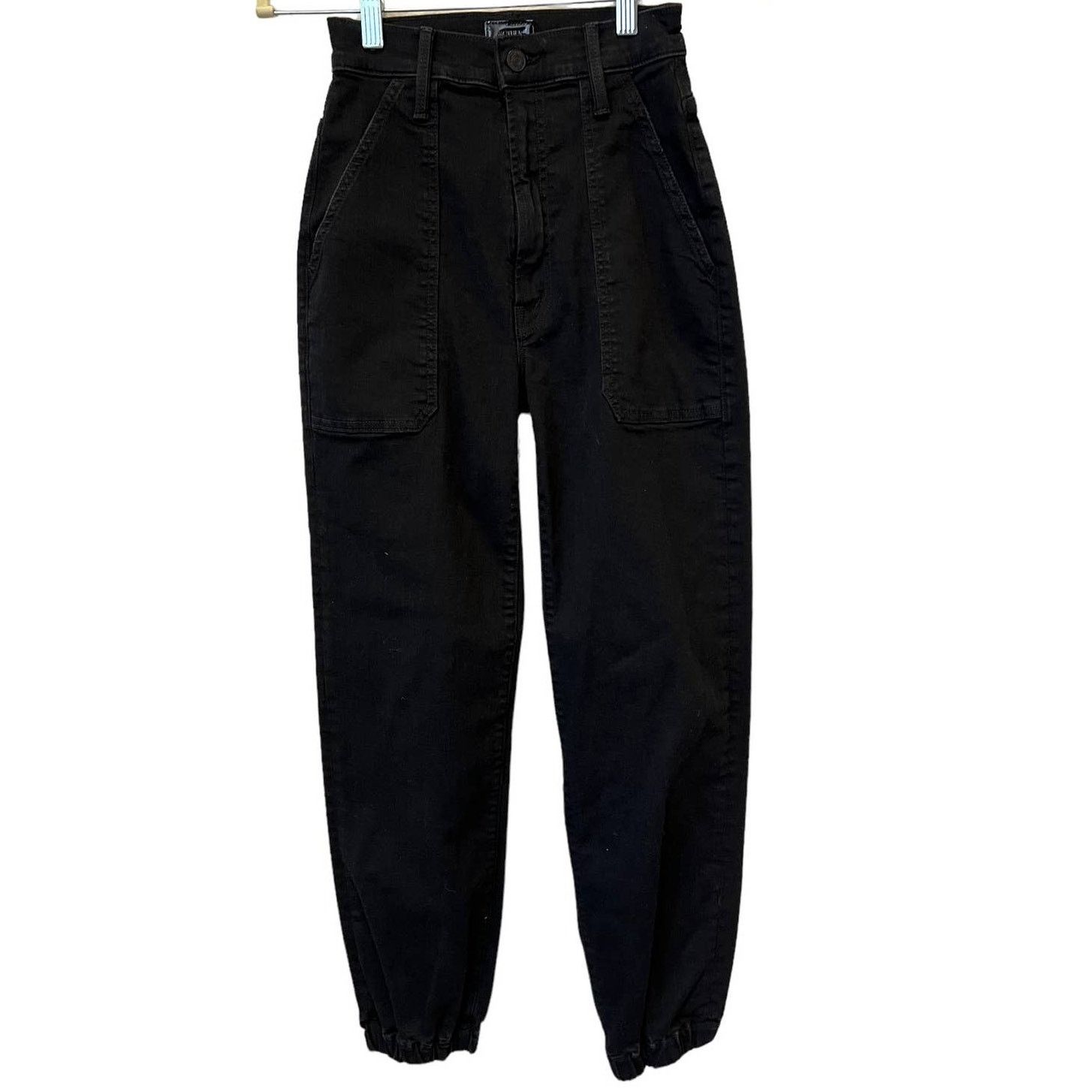 MOTHER MOTHER The Wrapper Patch Springy Ankle Jeans Size 23 Size 23" - 6 Thumbnail