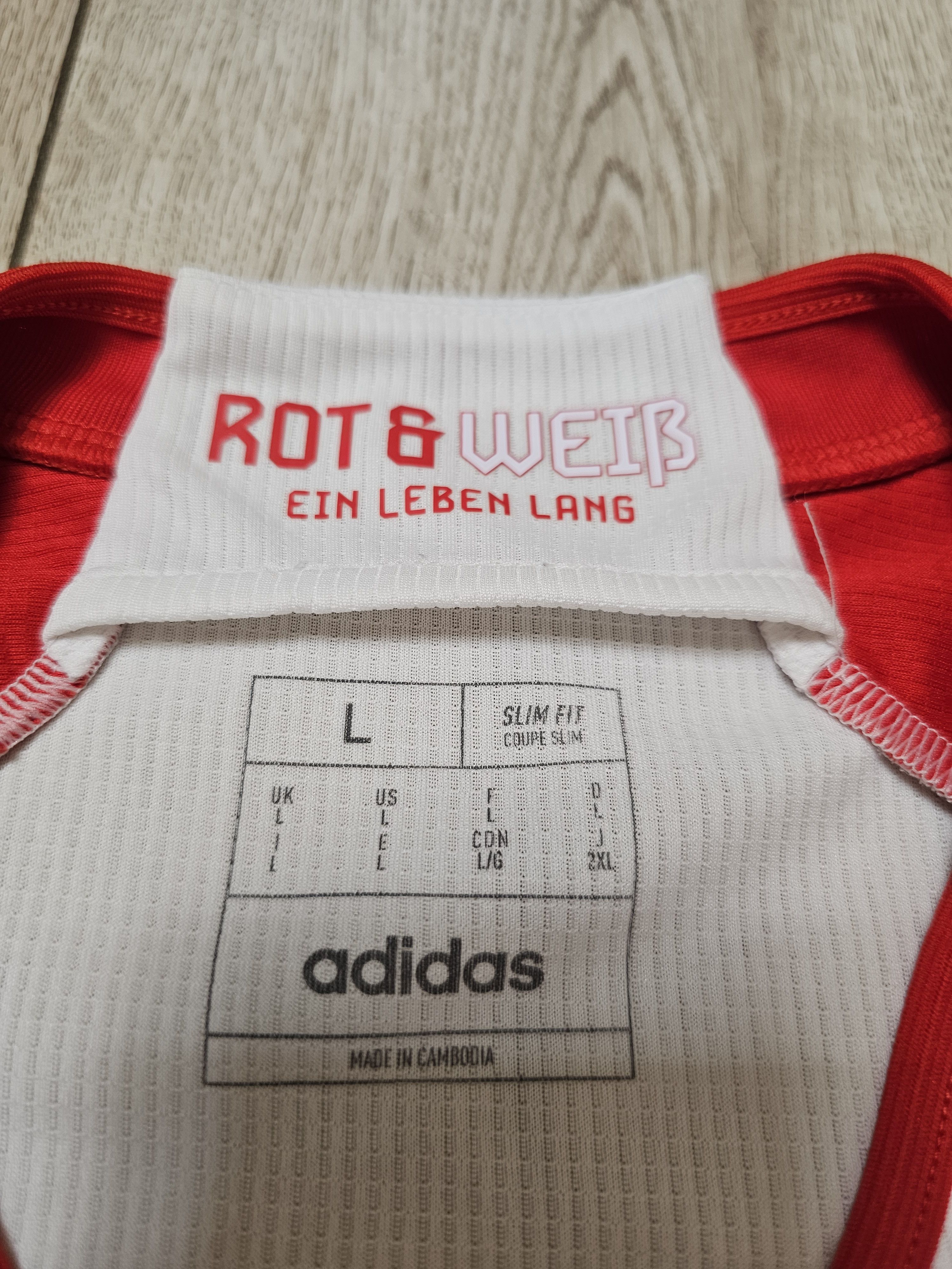 Adidas BAYERN MUNICH 2023 2024 HOME SANE FOOTBALL SOCCER JERSEY Size US L / EU 52-54 / 3 - 9 Thumbnail