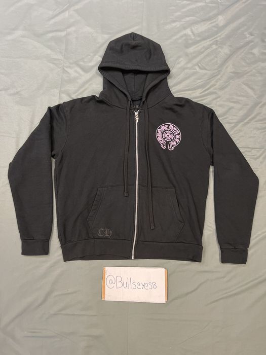 Chrome Hearts Chrome Hearts Chengdu Pink Horseshoe Zip-Up Hoodie | Grailed