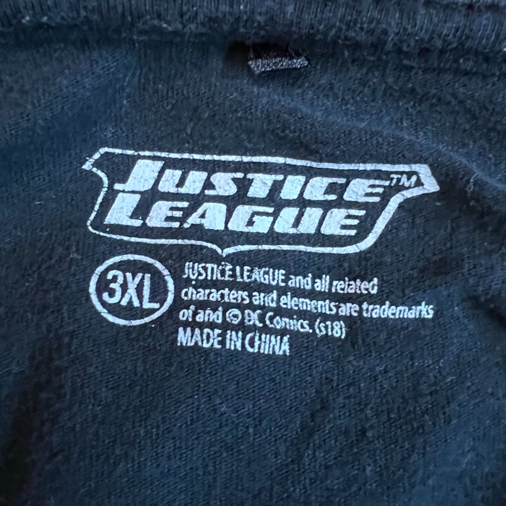 Vintage Justice League T Shirt Black Graphic Tee Adult Size 3XL Size US XXL / EU 58 / 5 - 4 Thumbnail