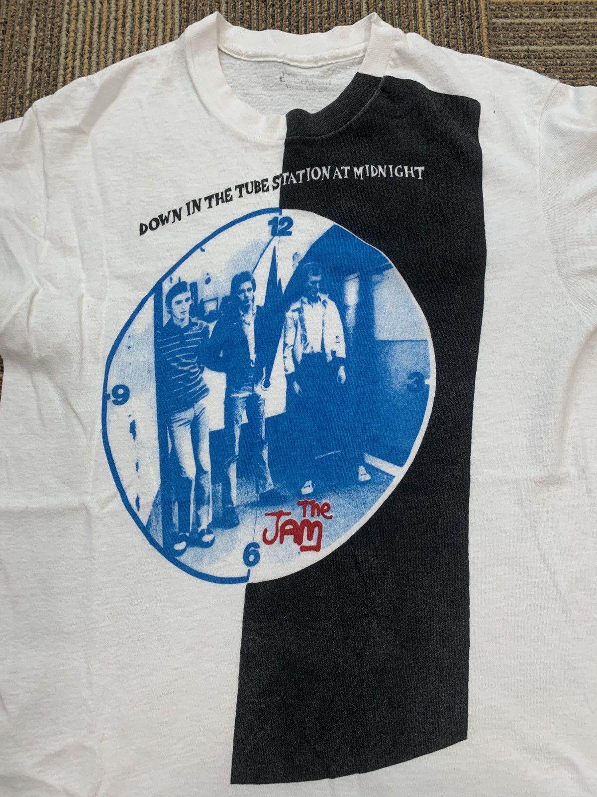 VTG FIFTY 5thCOLUMN THE JAM OVP HAND PRINTED BAND TOUR SHIRT