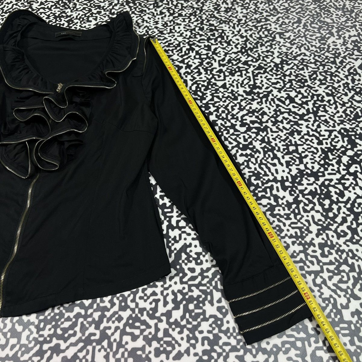 Japanese Brand Vintage Y2K Japanese Zip Asymmetrical Style Blouses Shirt Size M / US 6-8 / IT 42-44 - 16 Thumbnail
